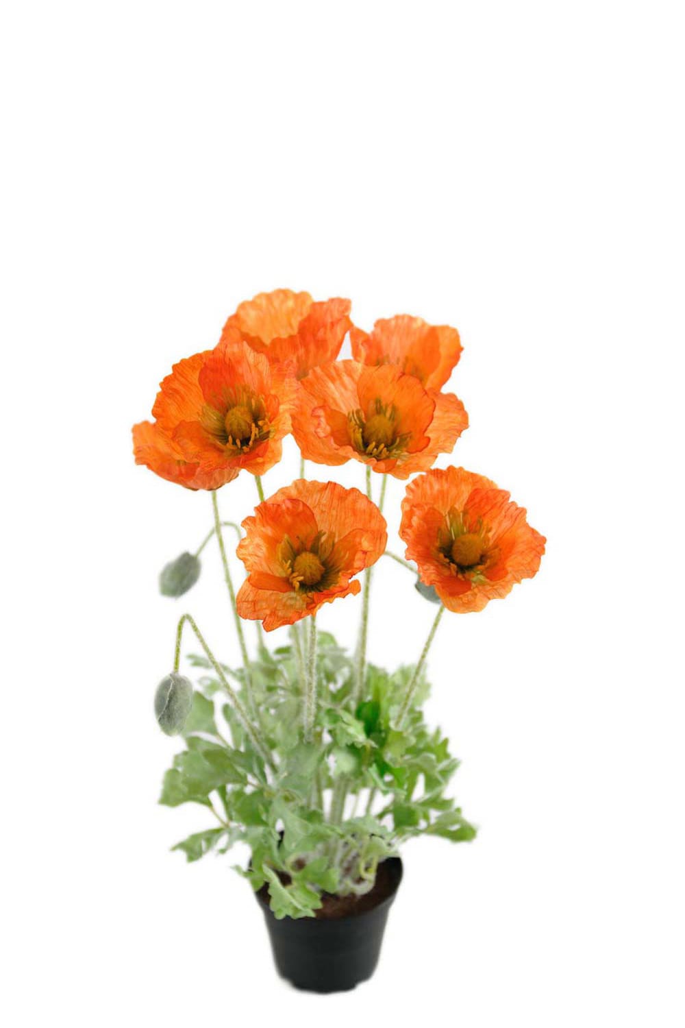 Konstgjord orange Vallmo 40cm