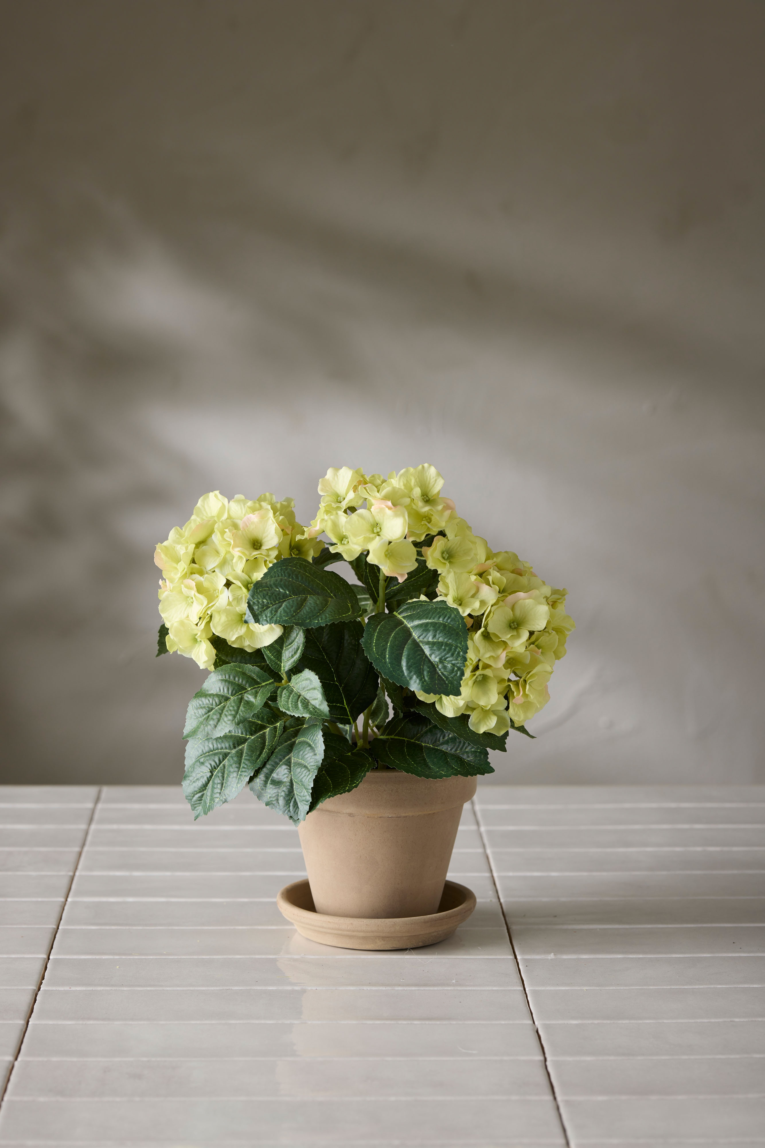 Konstgjord grön Hortensia 30cm