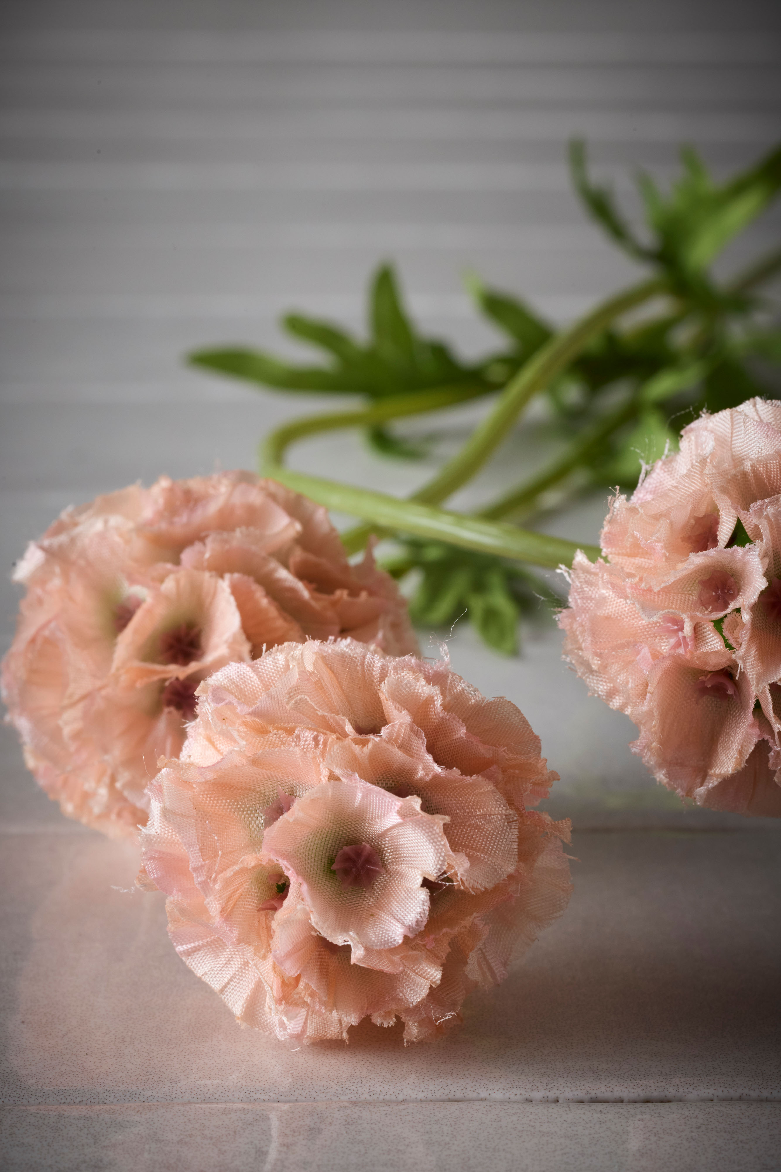 Konstgjord rosa Scabiosa 60cm
