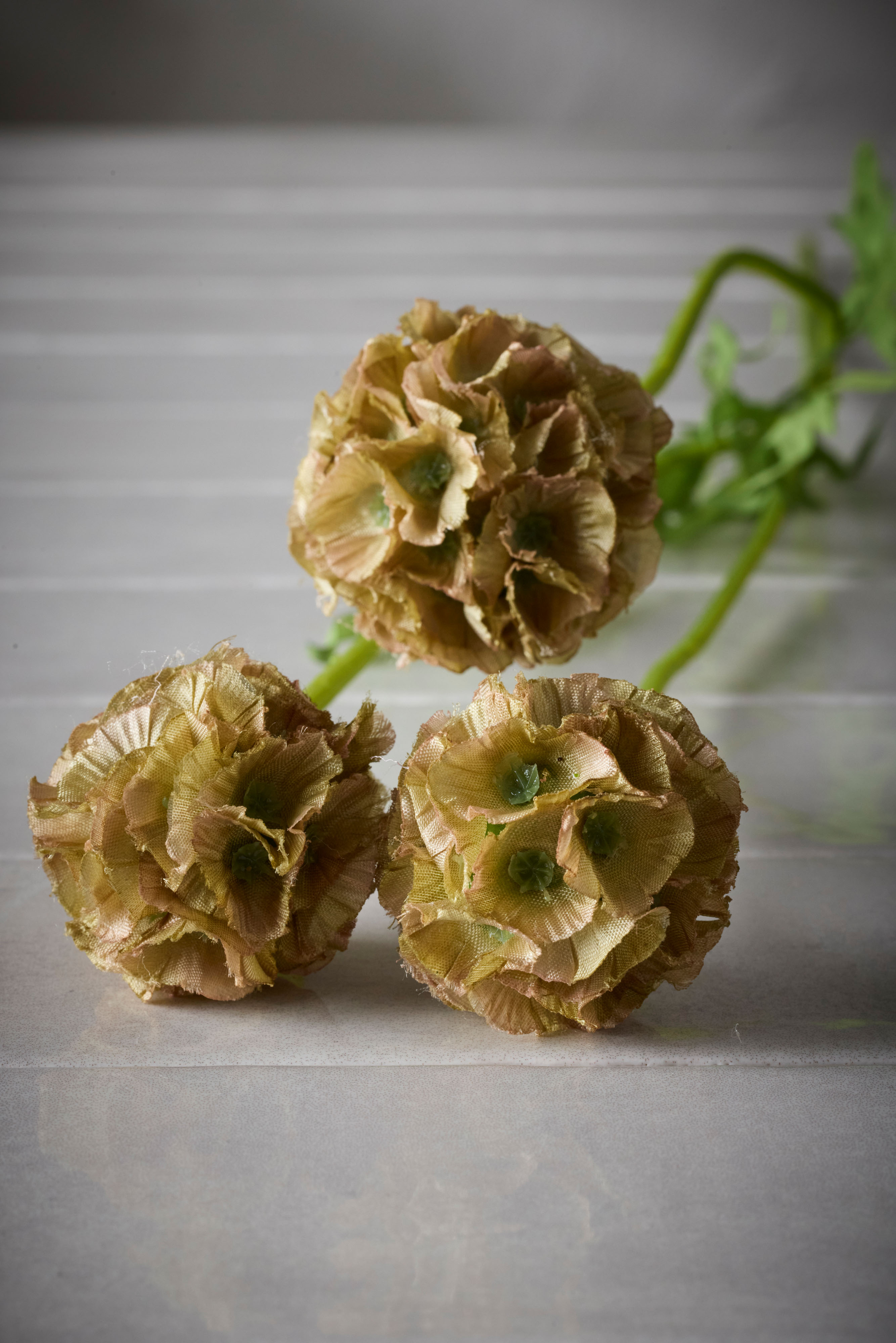 Konstgjord grön Scabiosa 60cm