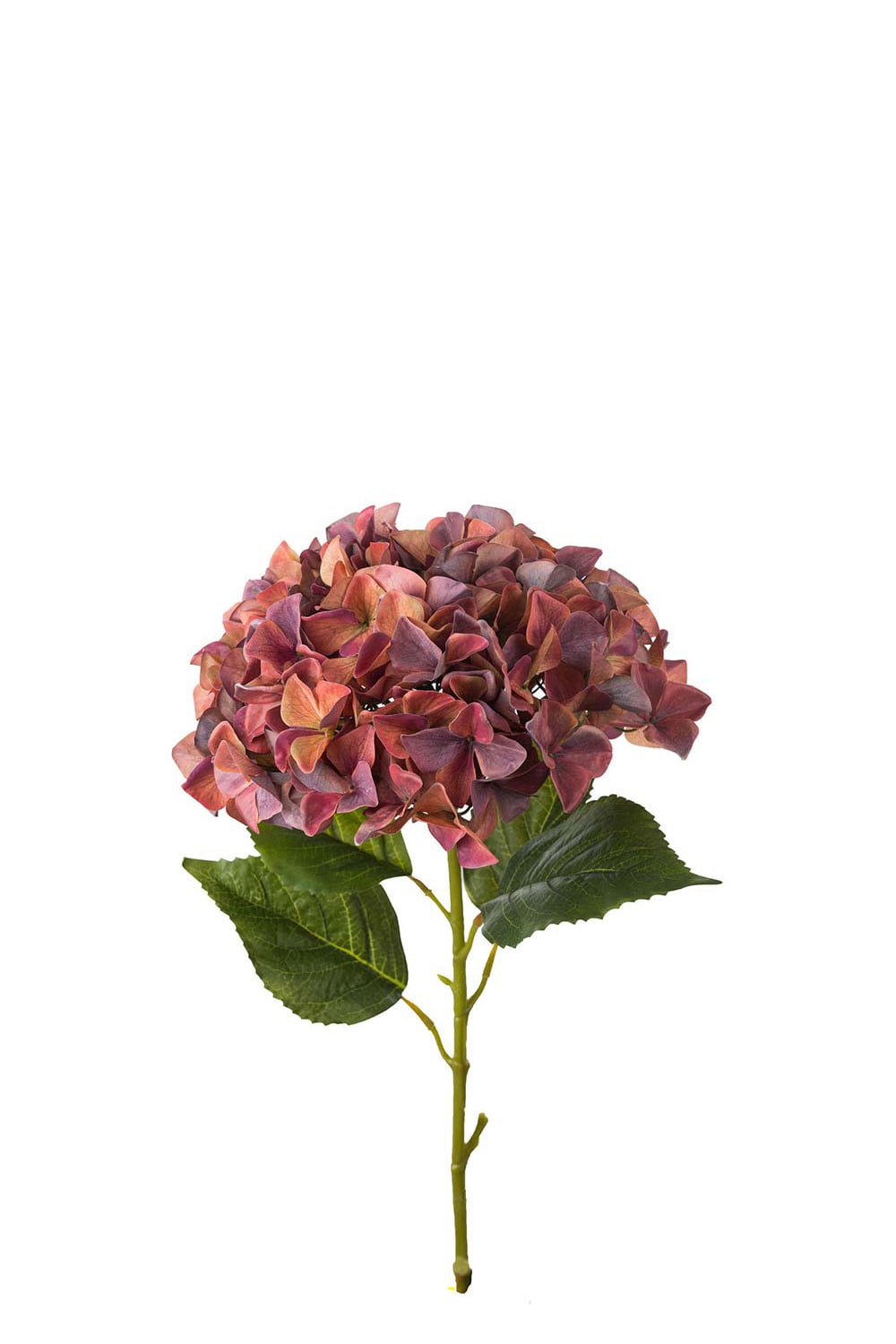Konstgjord orange Hortensia 110cm