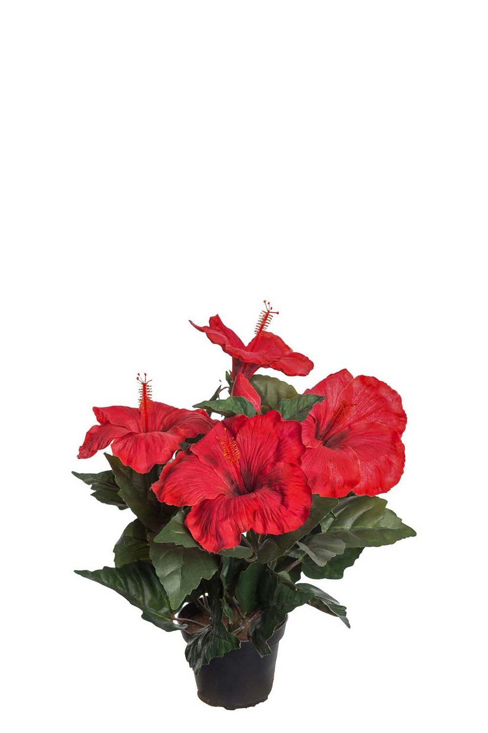 Konstgjord röd Hibiscus 36cm