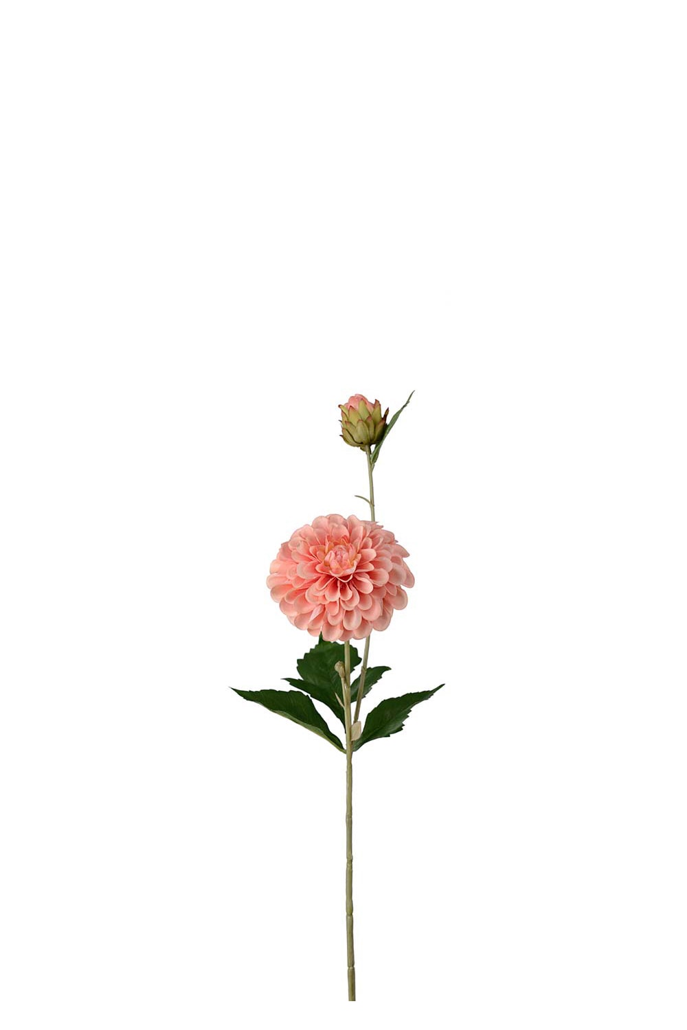 Konstgjord aprikosfärgad Dahlia 66cm