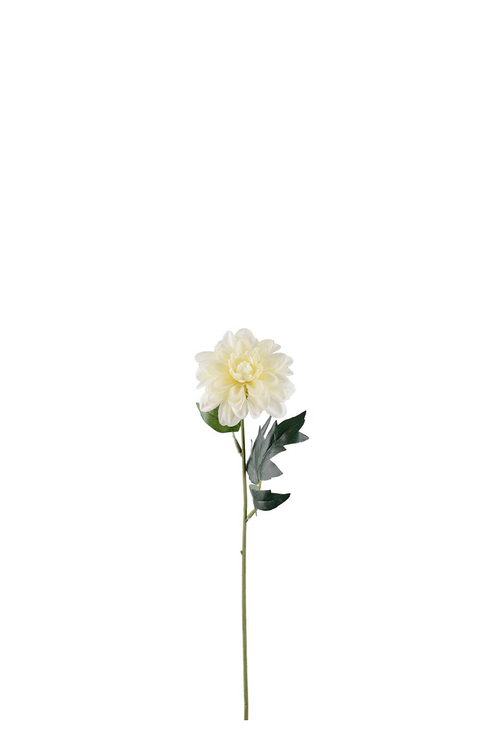 Konstgjord cremefärgad Zinnia 45cm