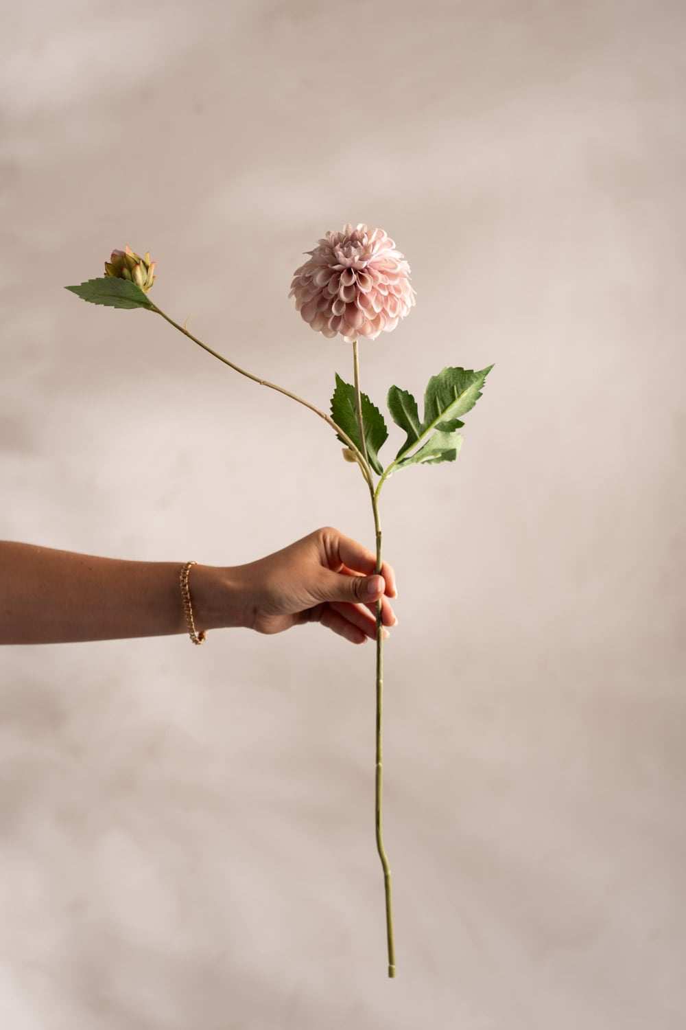 Konstgjord rosa Dahlia 66cm