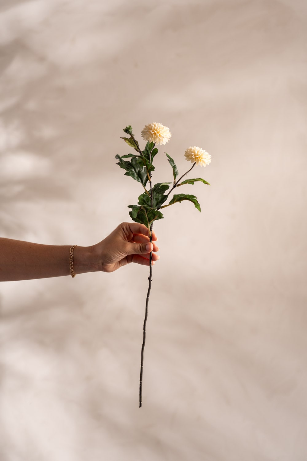 Konstgjord cremefärgad Chrysanthemum 53cm