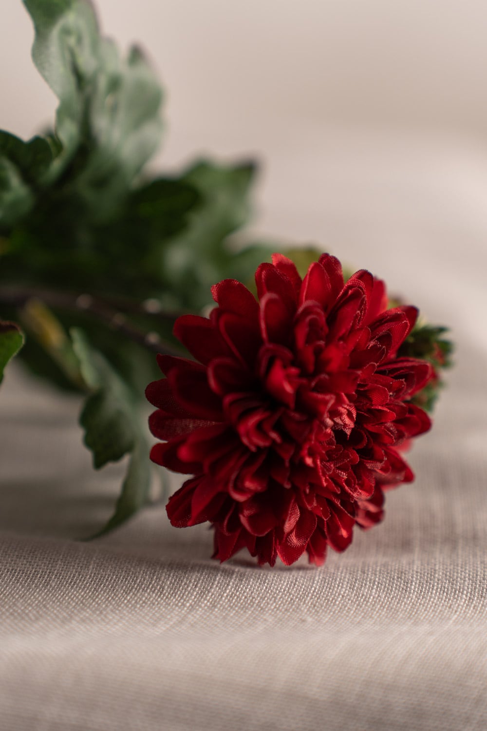 Konstgjord burgundy Chrysanthemum 53cm