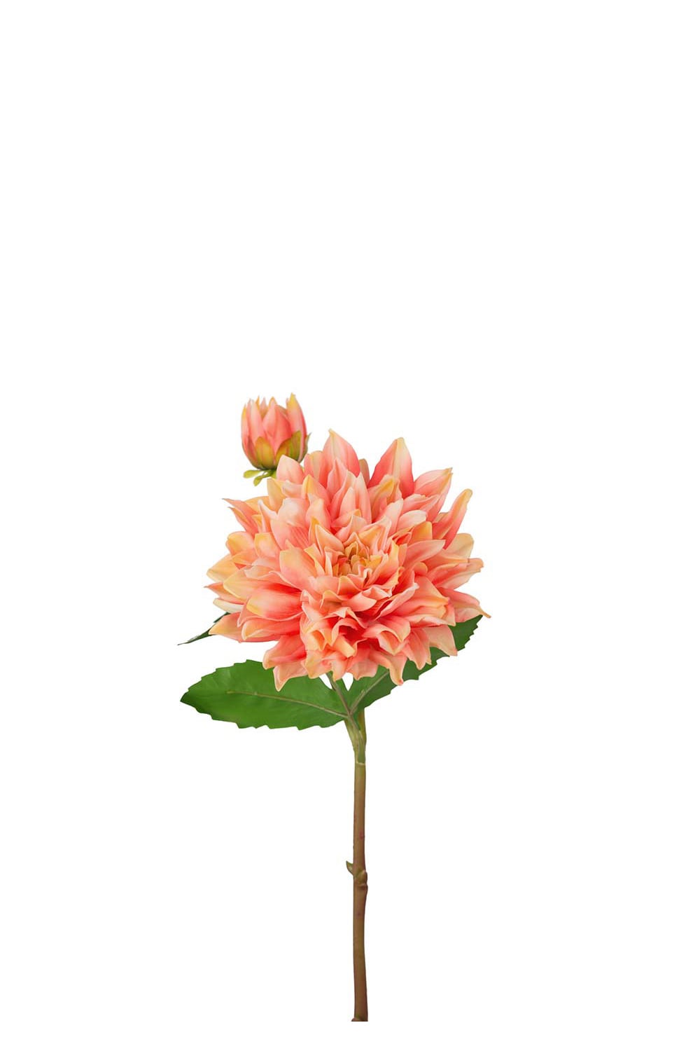 Konstgjord aprikosfärgad Dahlia 70cm