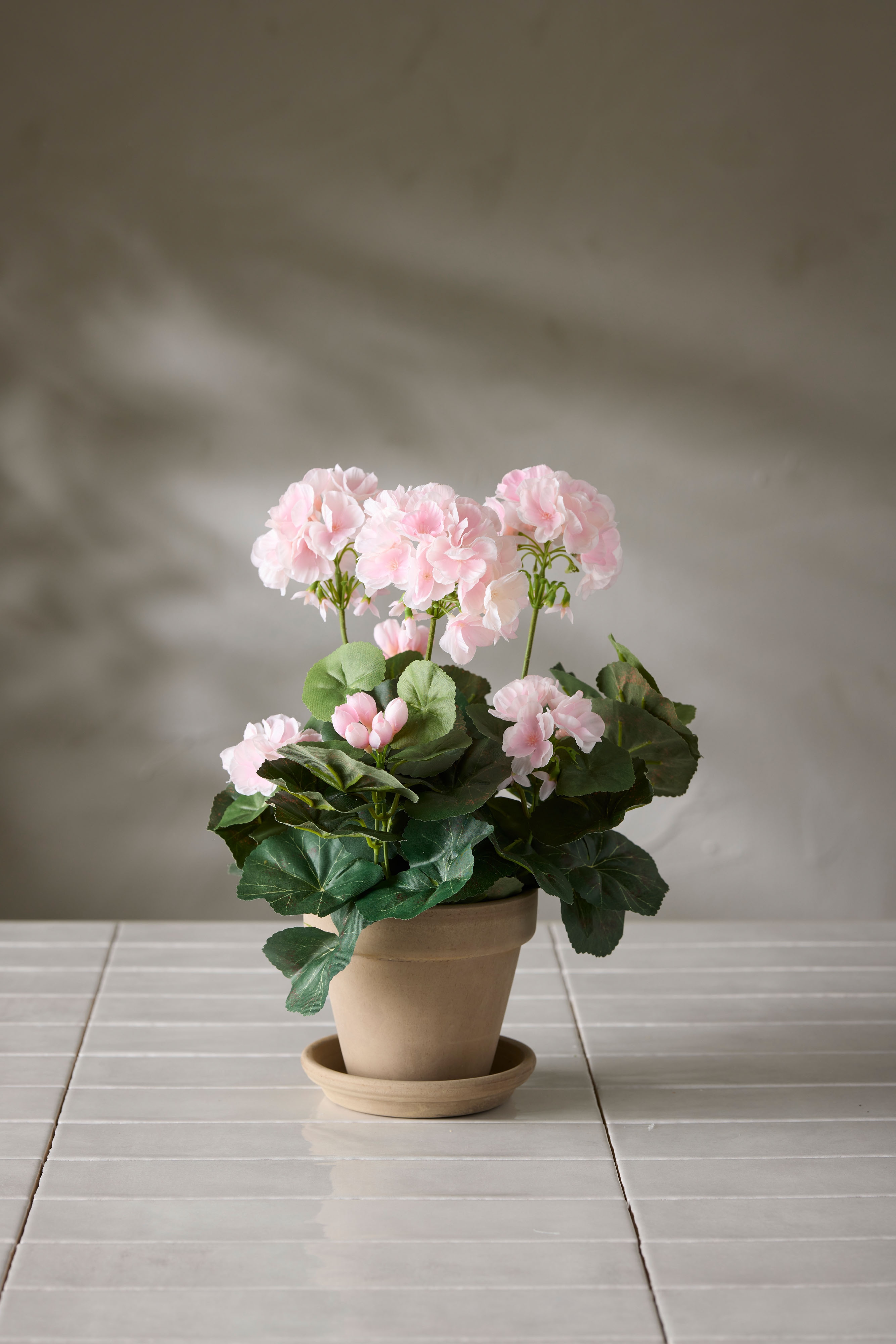 Konstgjord rosa Pelargon 35cm