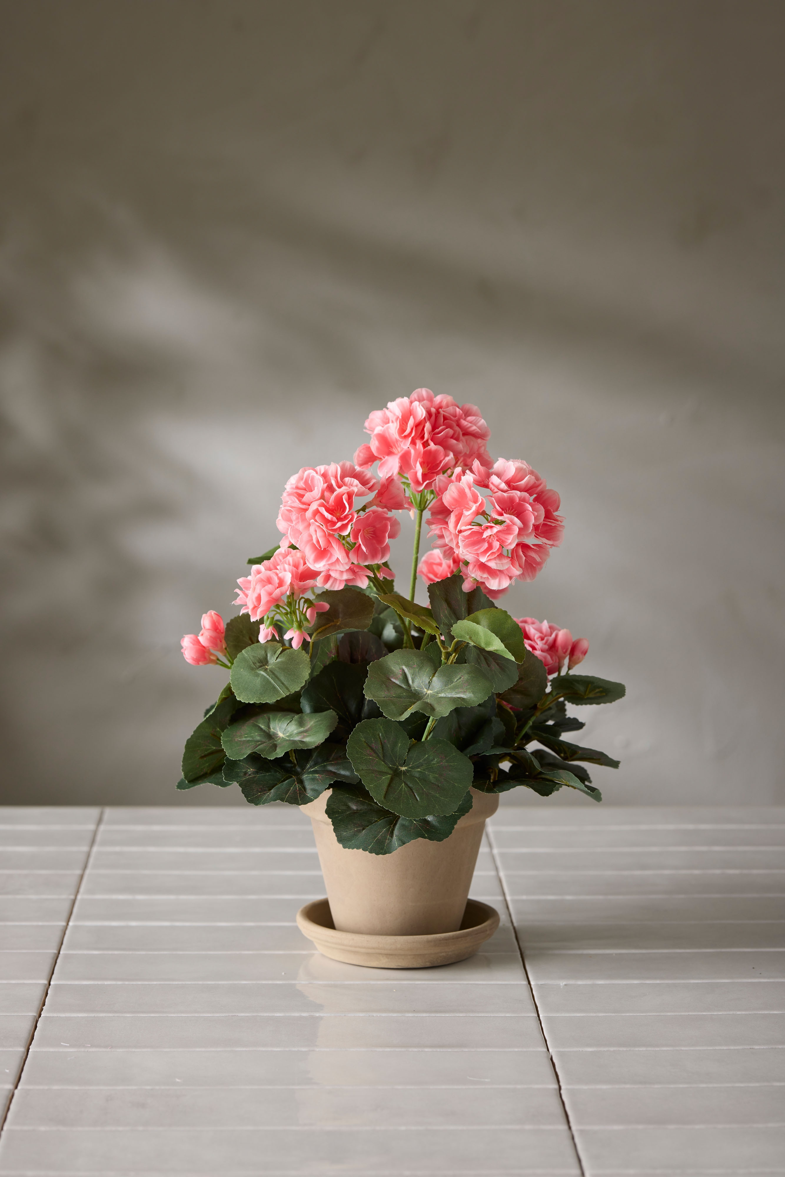 Konstgjord rosa Pelargon 35cm