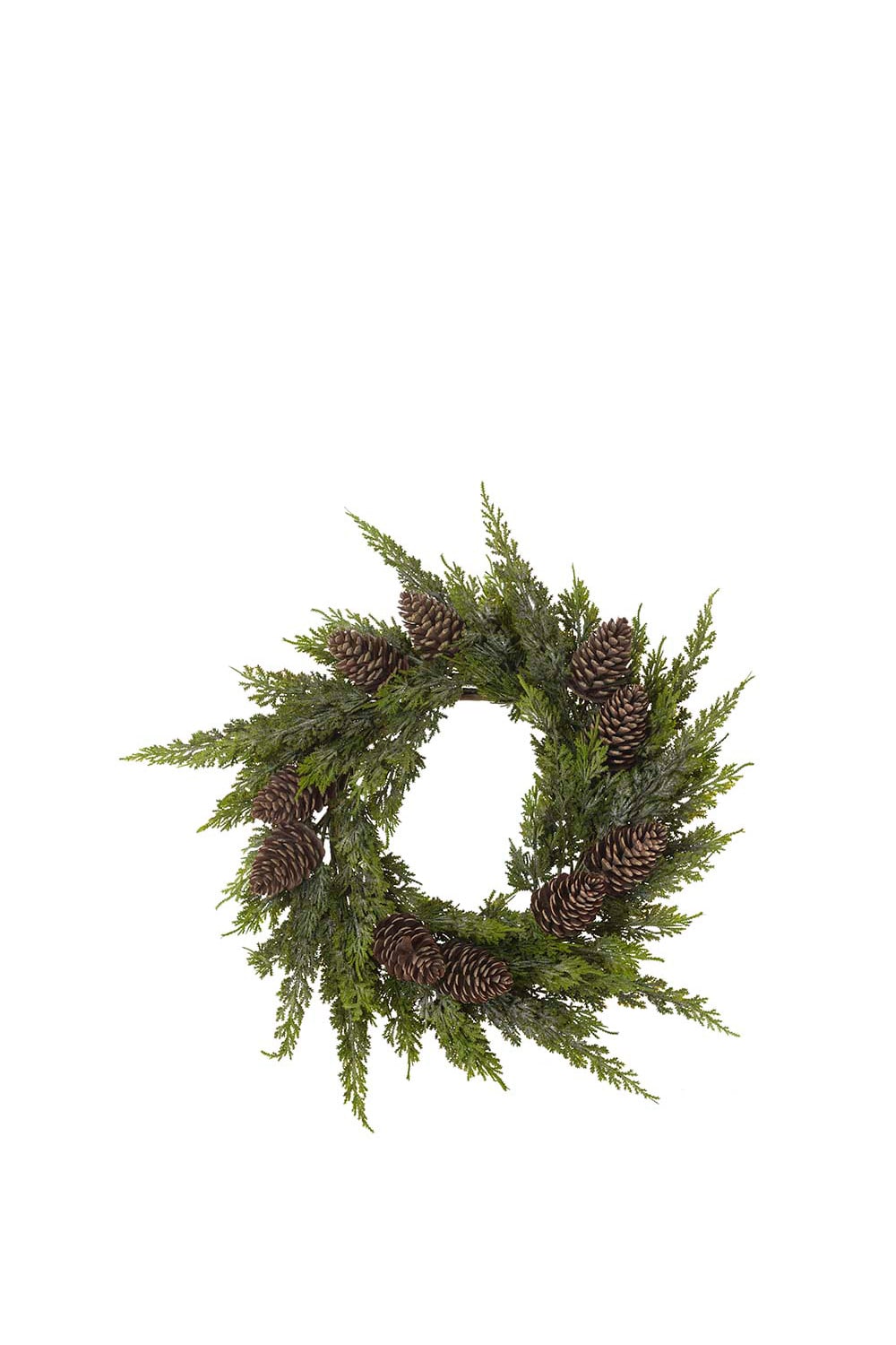 Konstgjord grön Cypresskrans Ø50cm