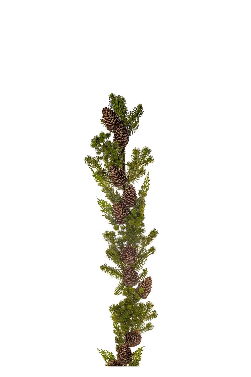 Konstgjord grön Girlang med Kottar 155cm