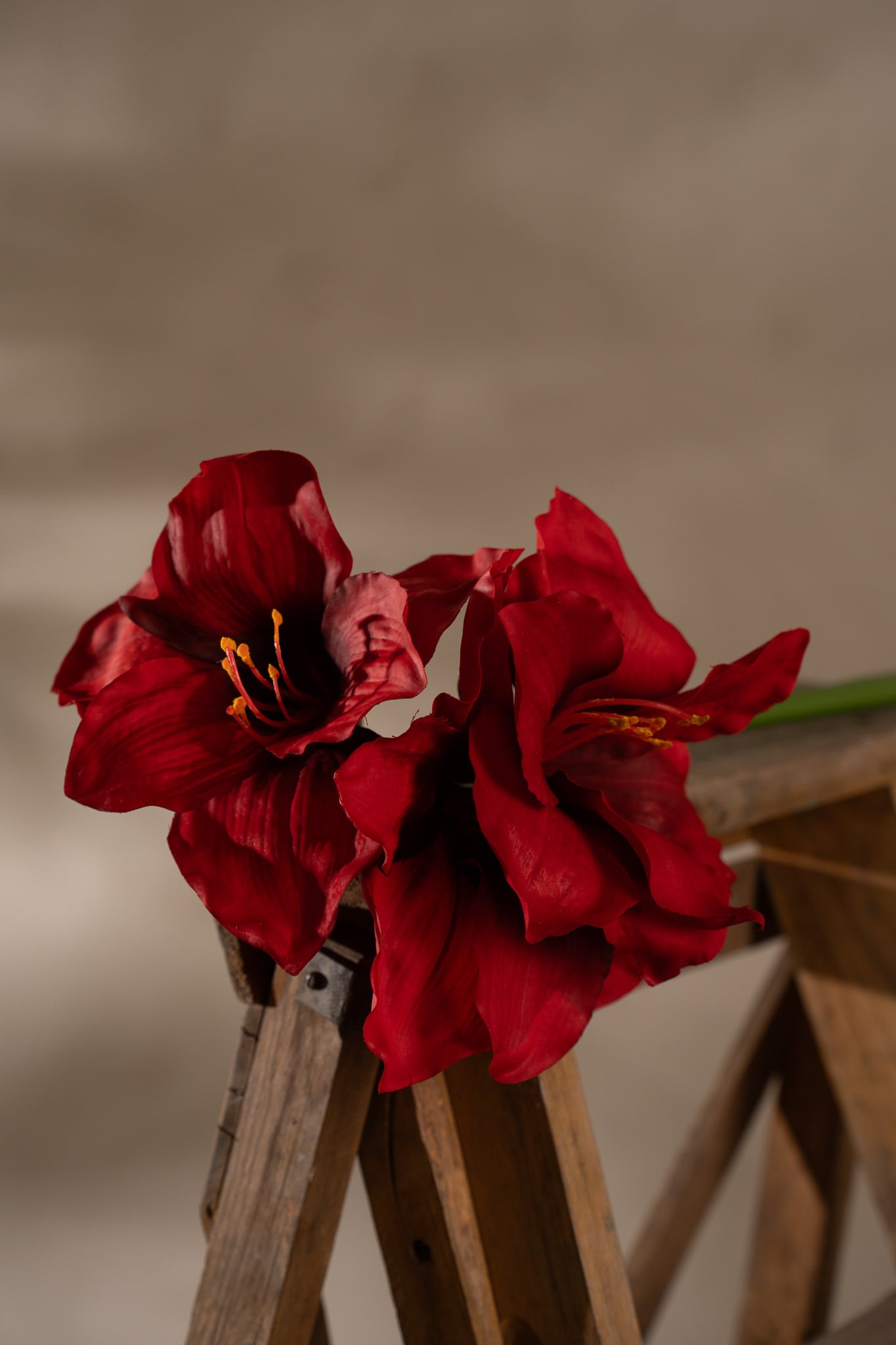Konstgjord röd Amaryllis 65cm