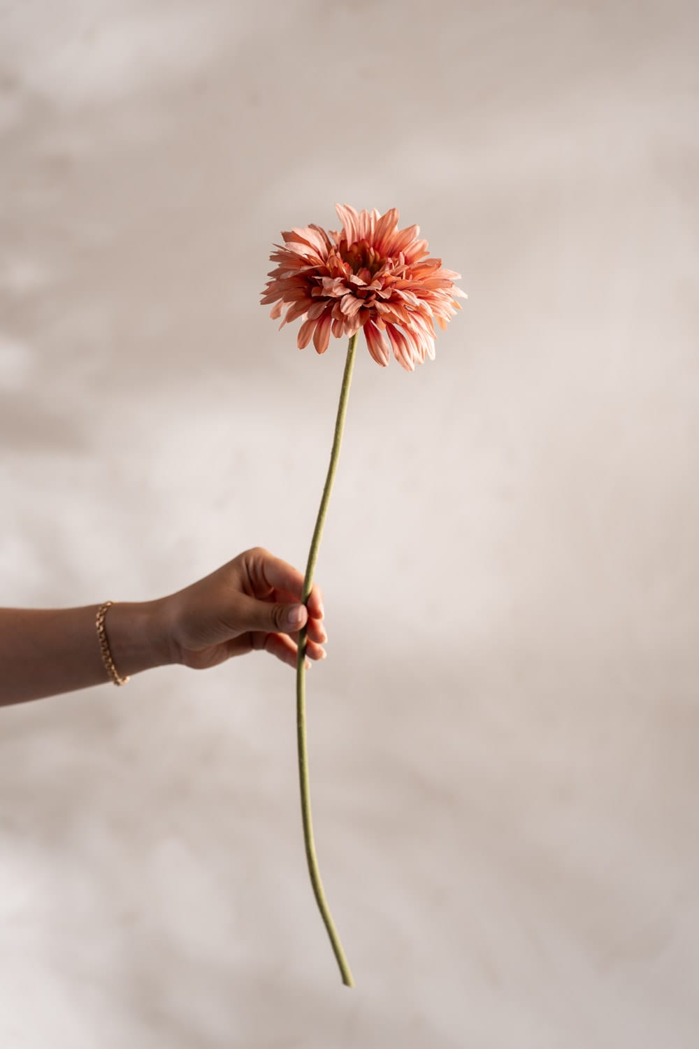 Konstgjord rosa Gerbera 55cm