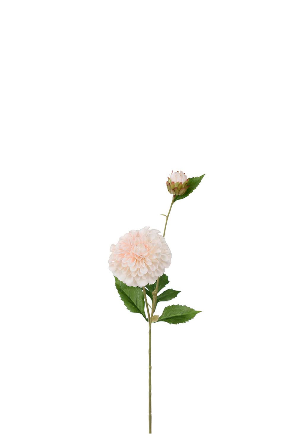 Konstgjord persikofärgad Dahlia 66cm
