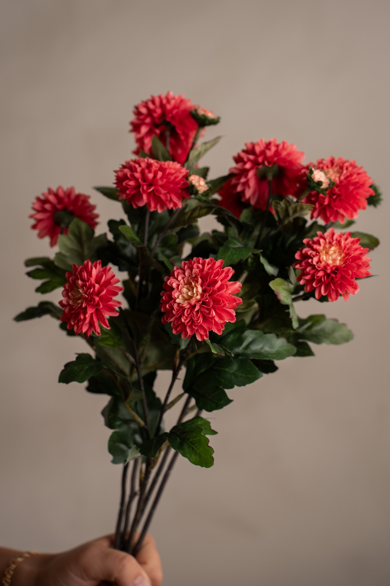 Konstgjord rosa Chrysanthemum 55cm