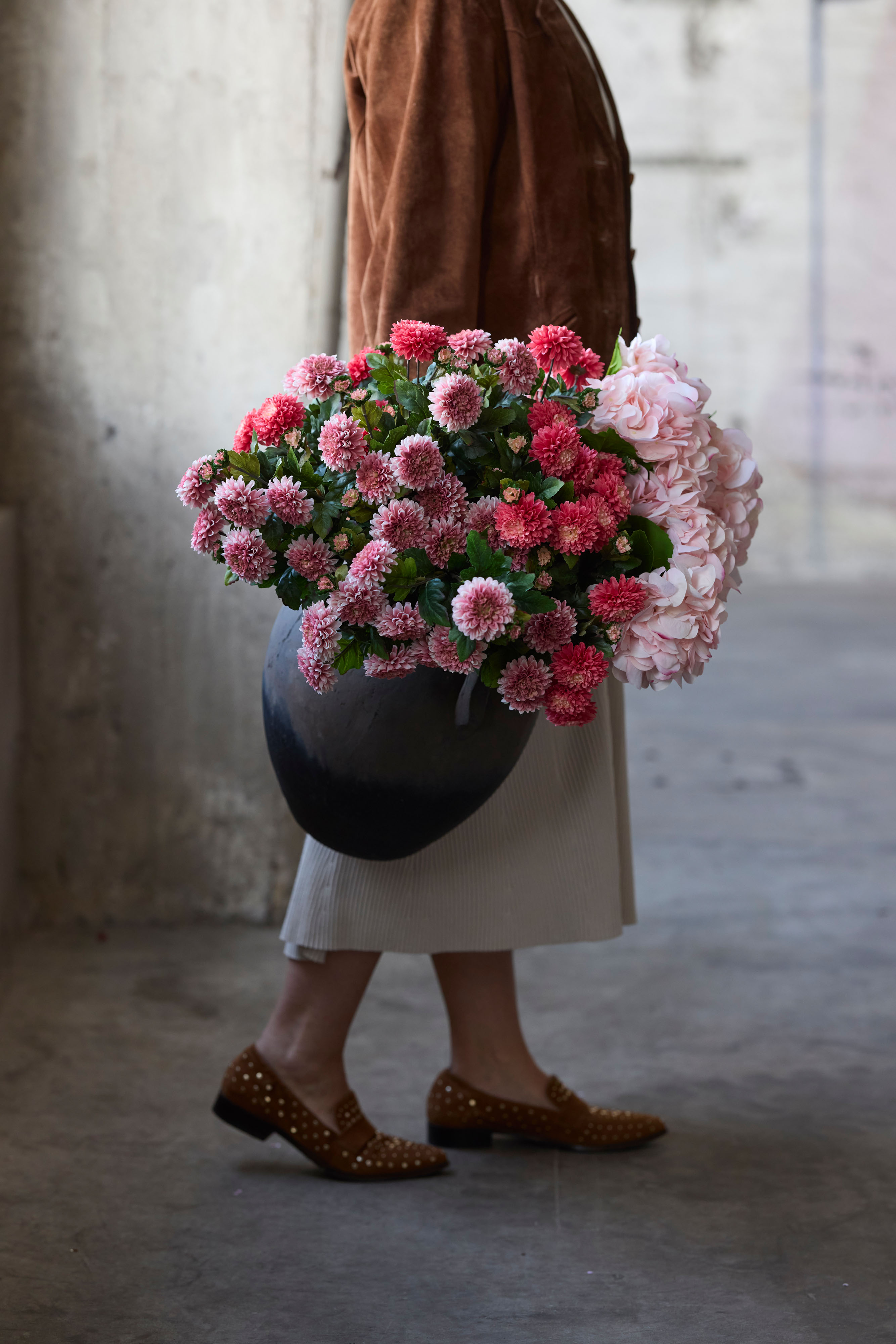 Konstgjord lila Chrysanthemum 53cm