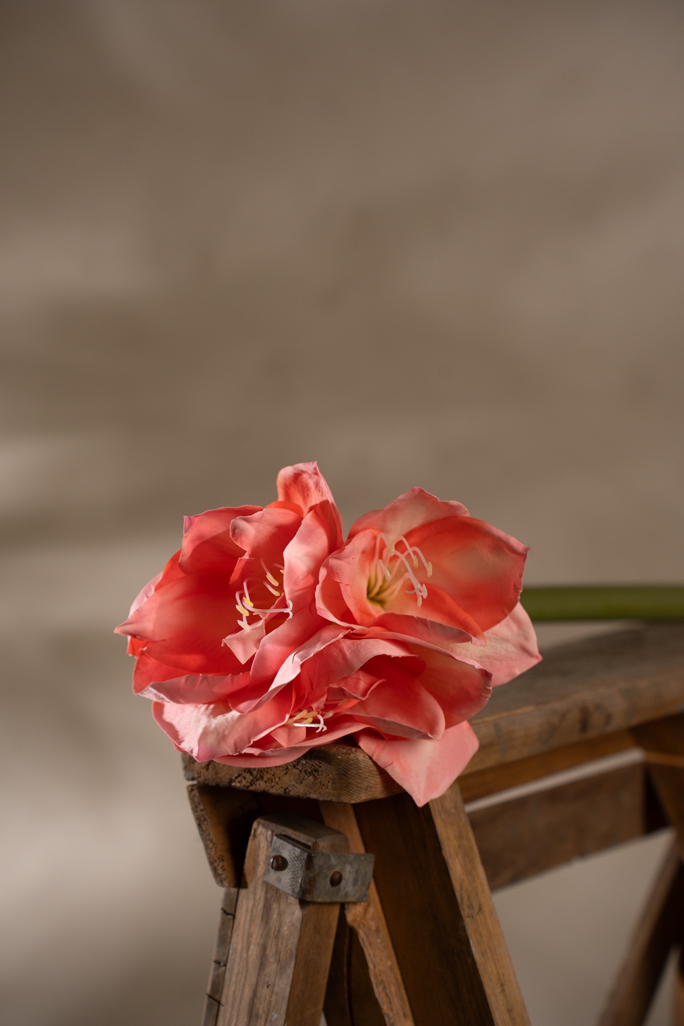 Konstgjord rosa Amaryllis 60cm
