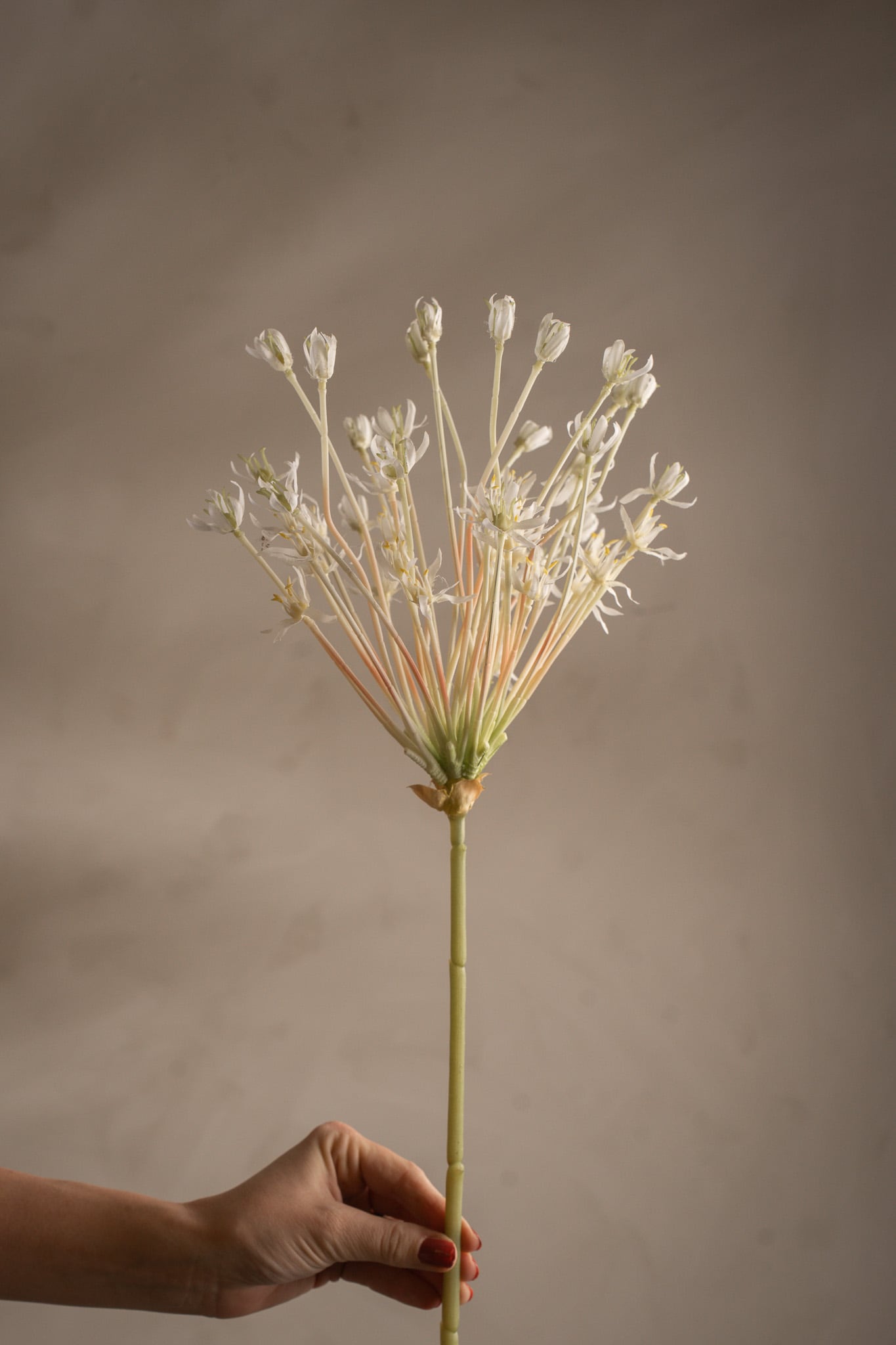 Konstgjord vit Allium 107cm