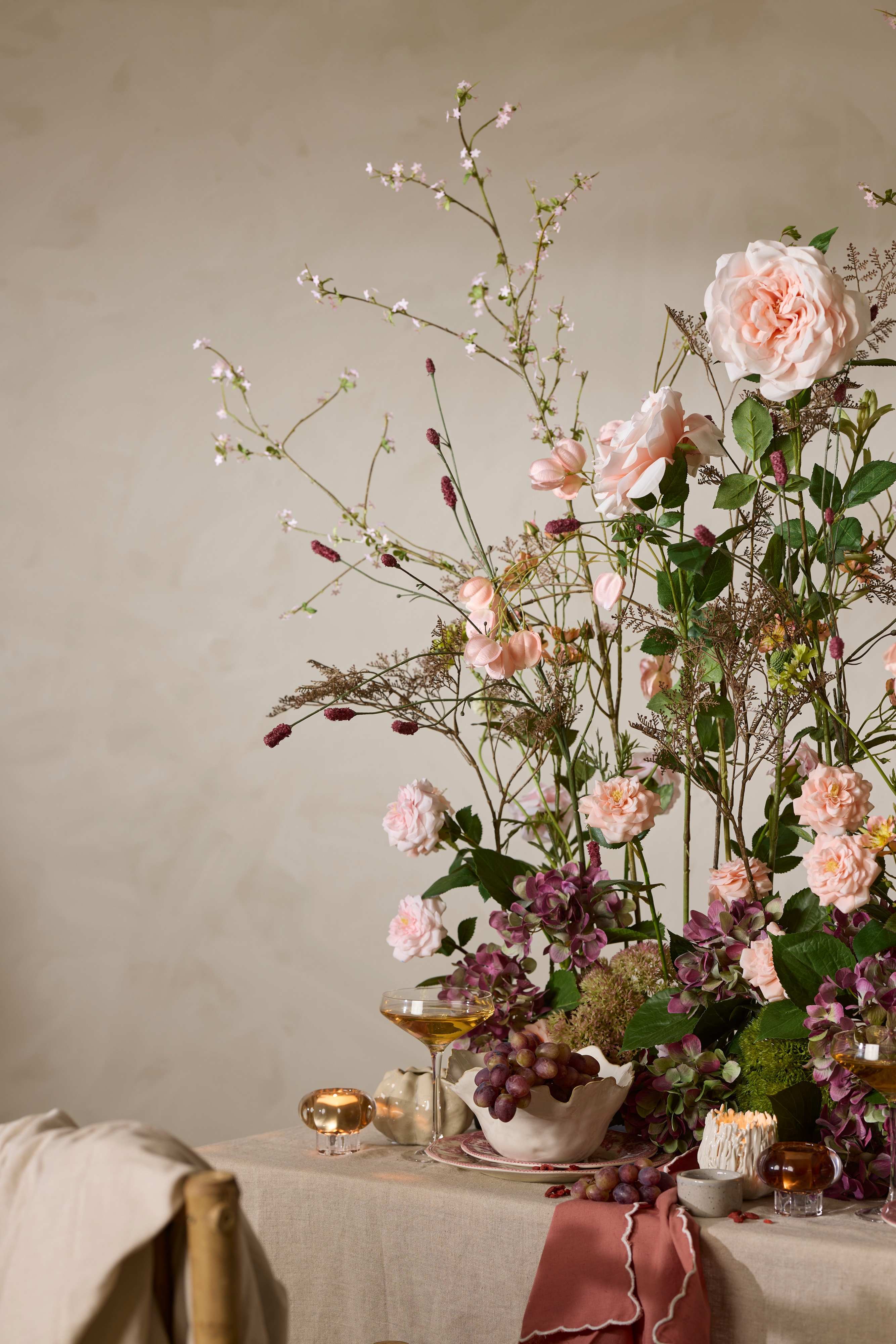 Konstgjord rosa Ros 41cm