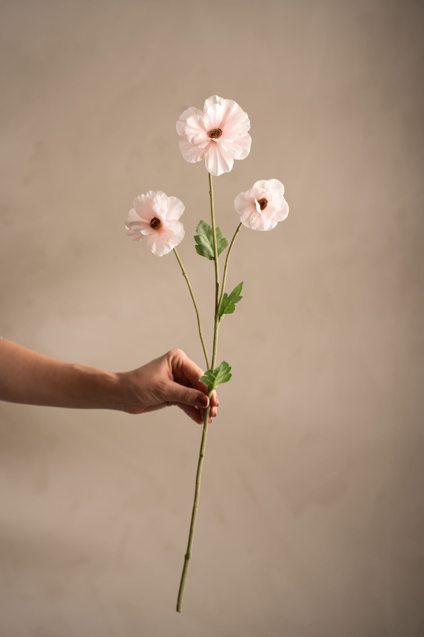 Konstgjord rosa Japansk Ranuncel 62cm