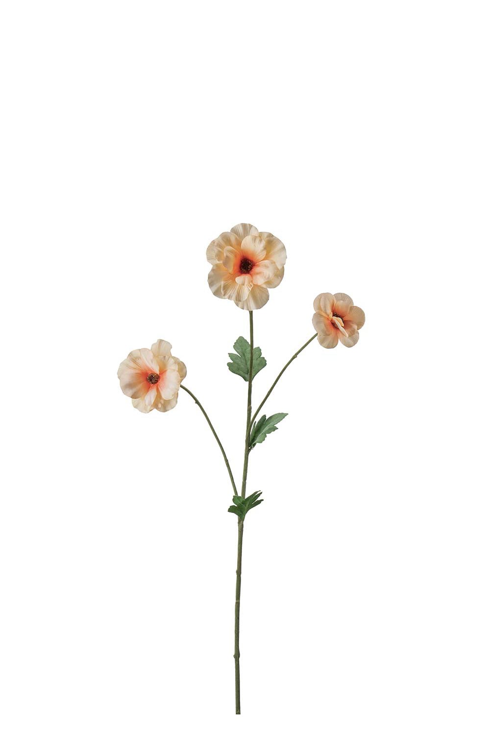 Konstgjord persikofärgad Japansk Ranuncel 62cm