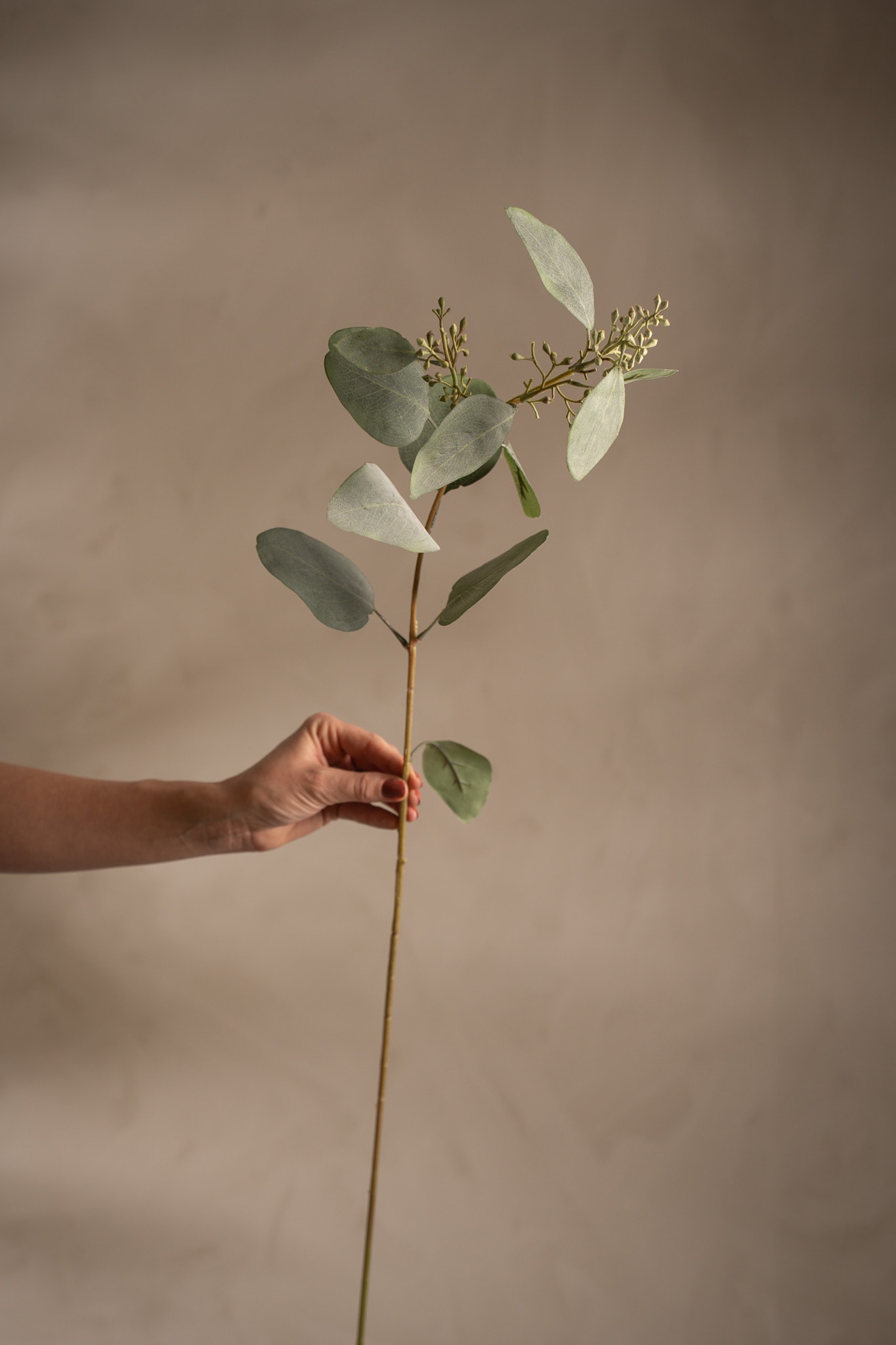 Konstgjord grå Eucalyptus 87cm