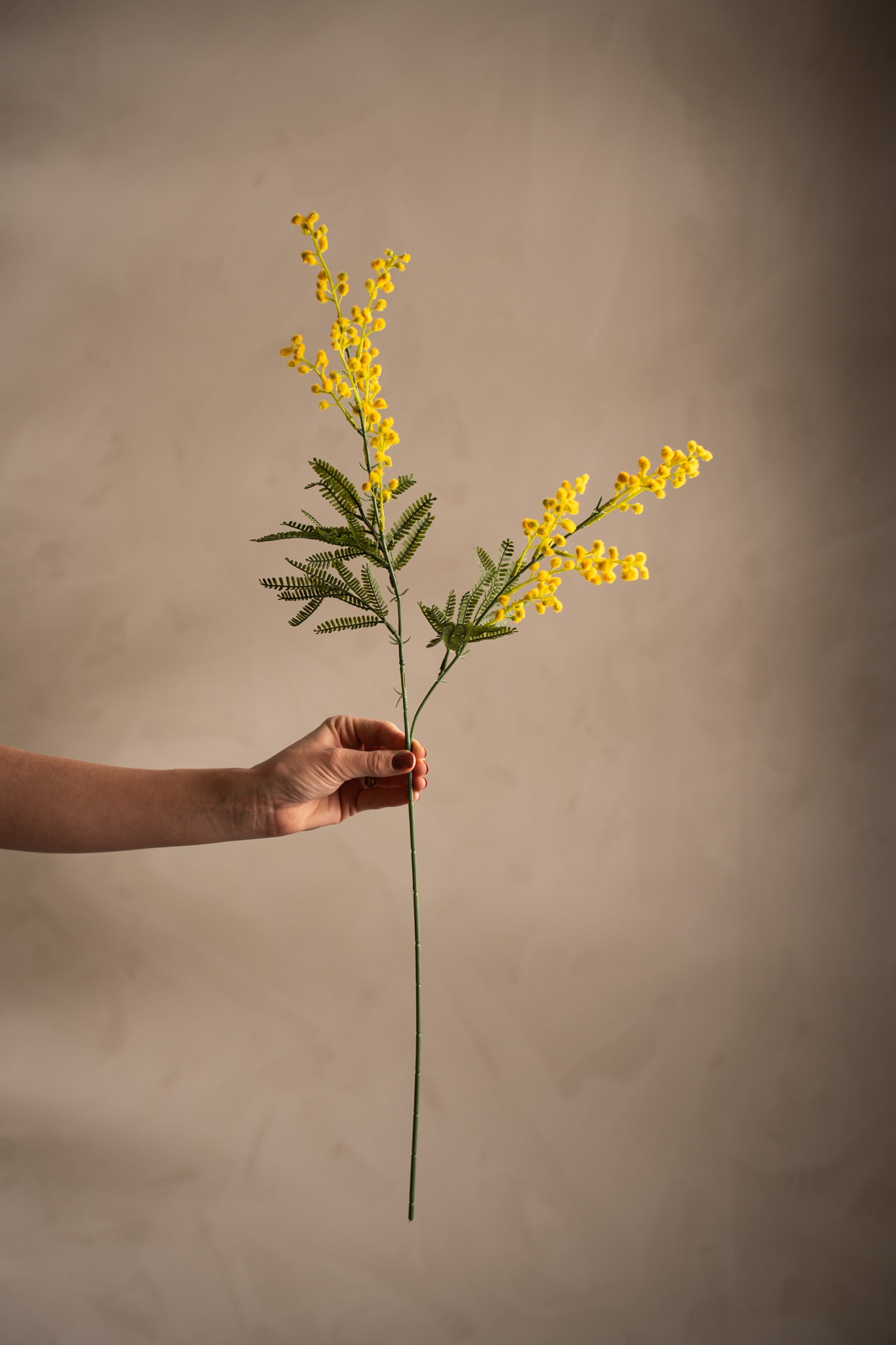 Konstgjord gul Mimosa 75cm