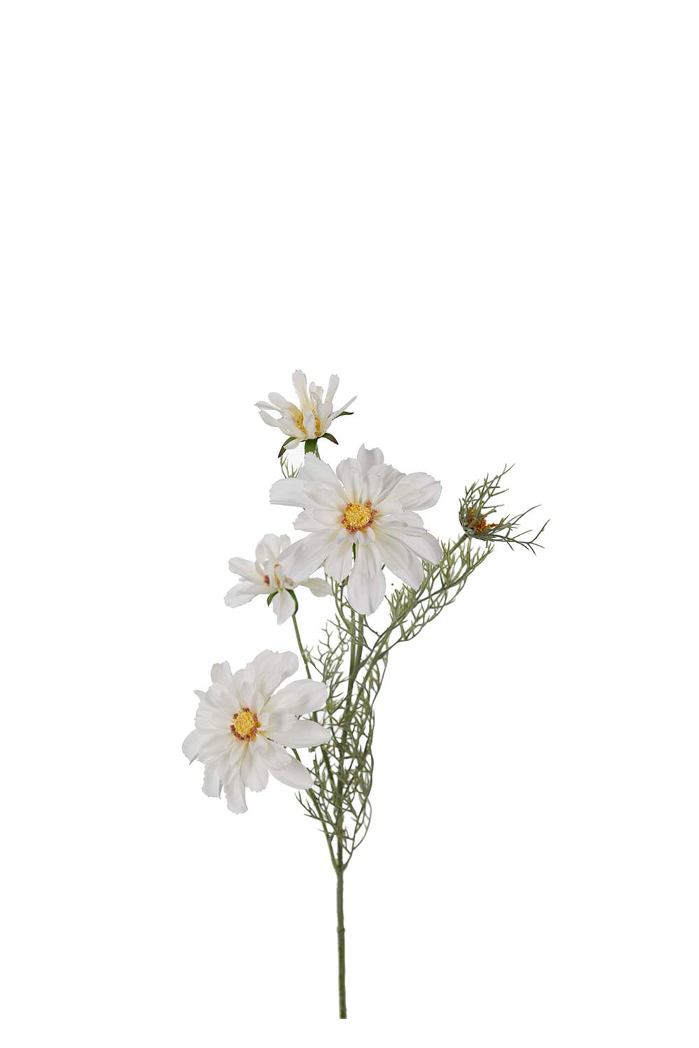 Konstgjord vit Rosenskära 65cm