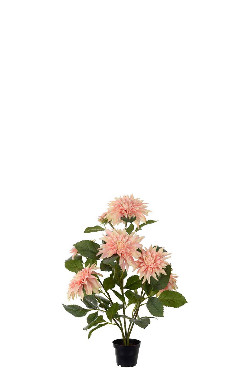 Konstgjord persikofärgad Dahlia 55cm