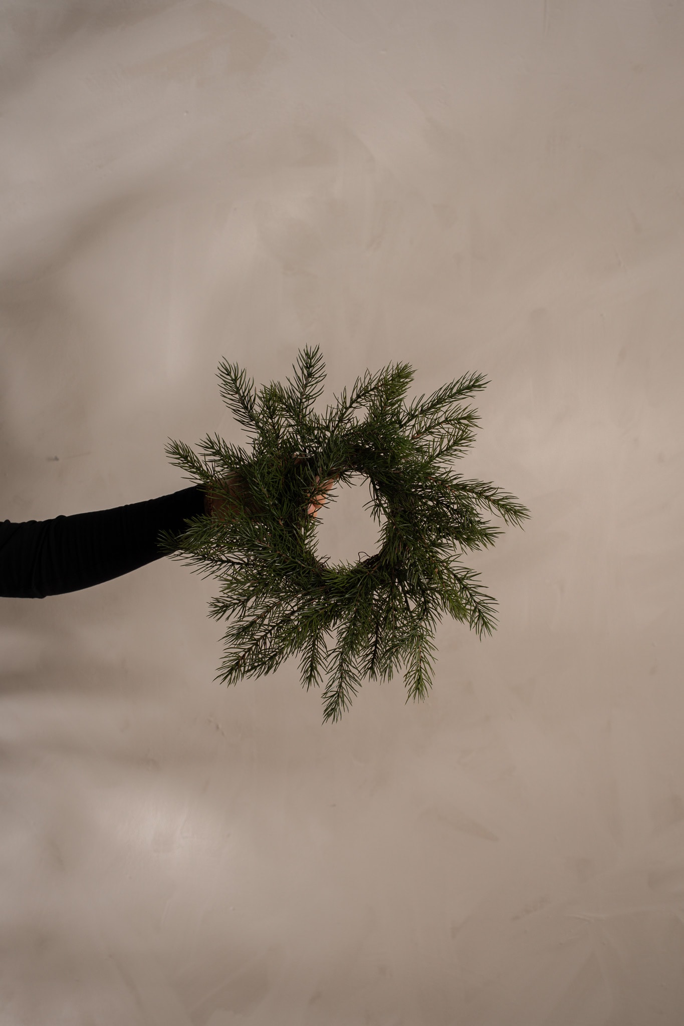 Konstgjord grön Grankrans Ø37cm