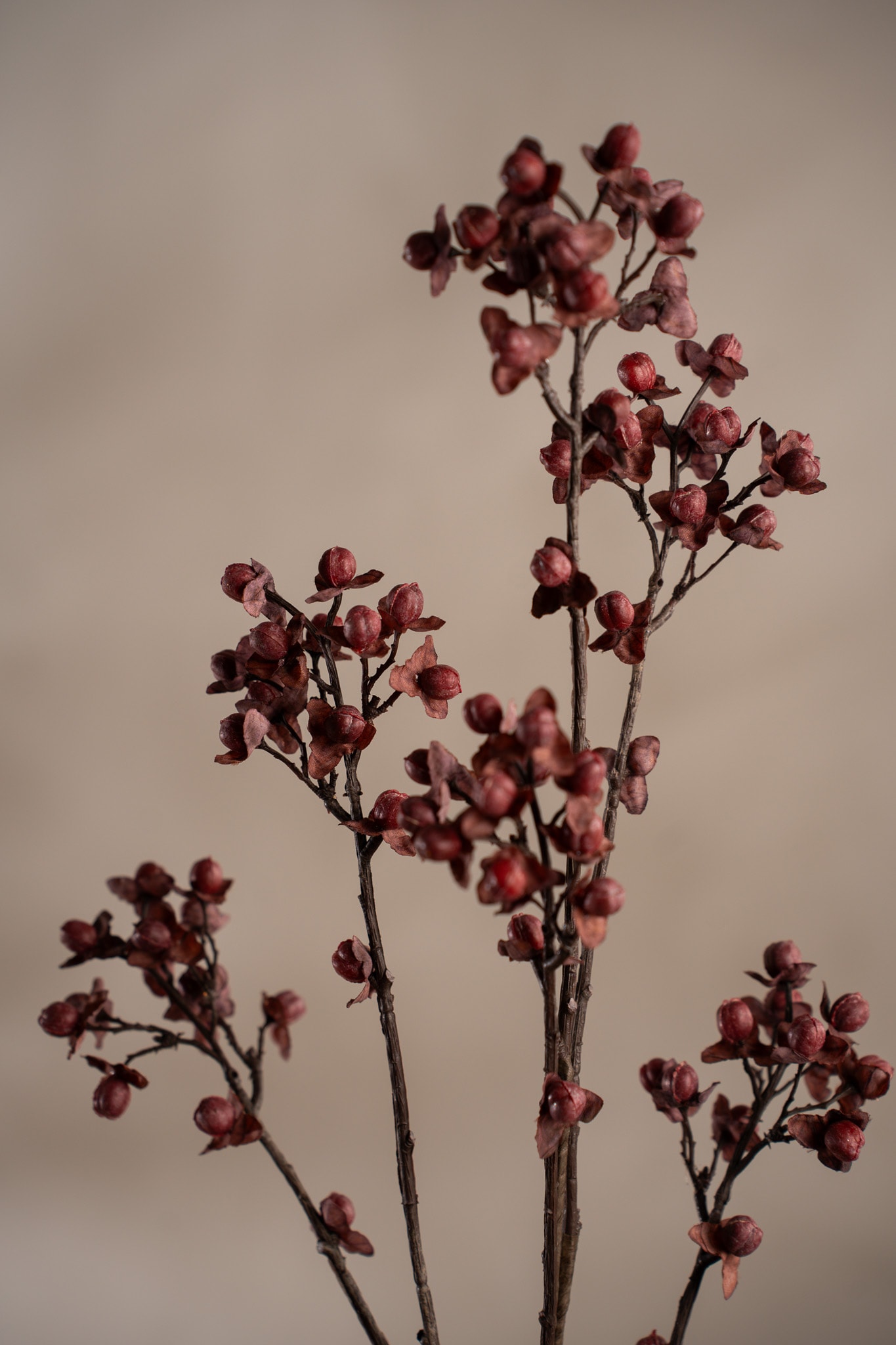 Konstgjord burgundy Bärkvist 85cm