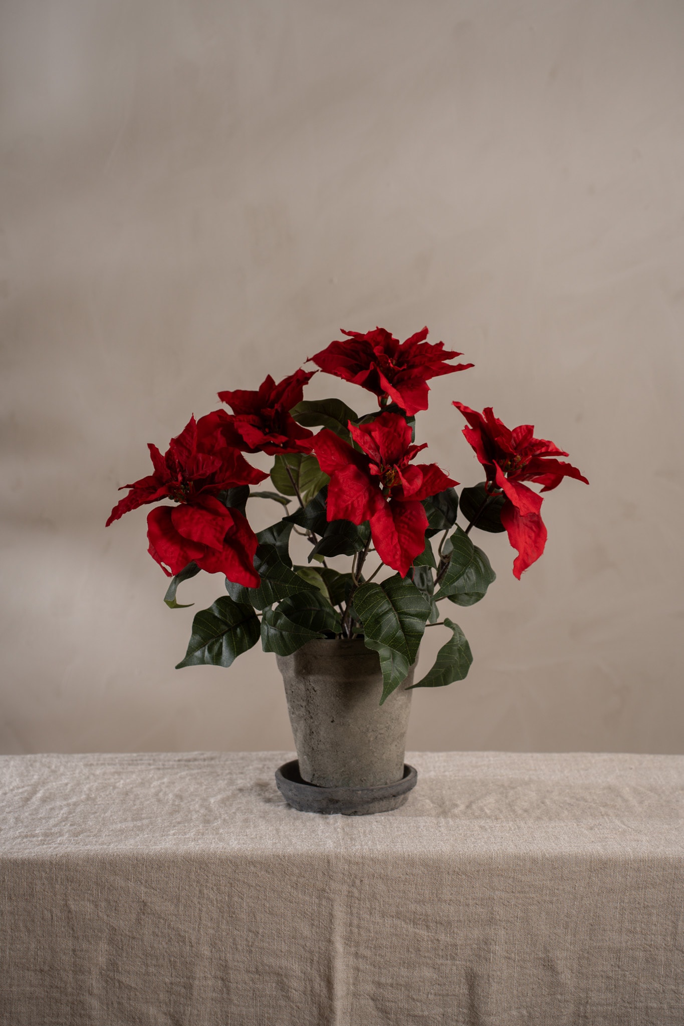 Konstgjord röd Julstjärna 45cm