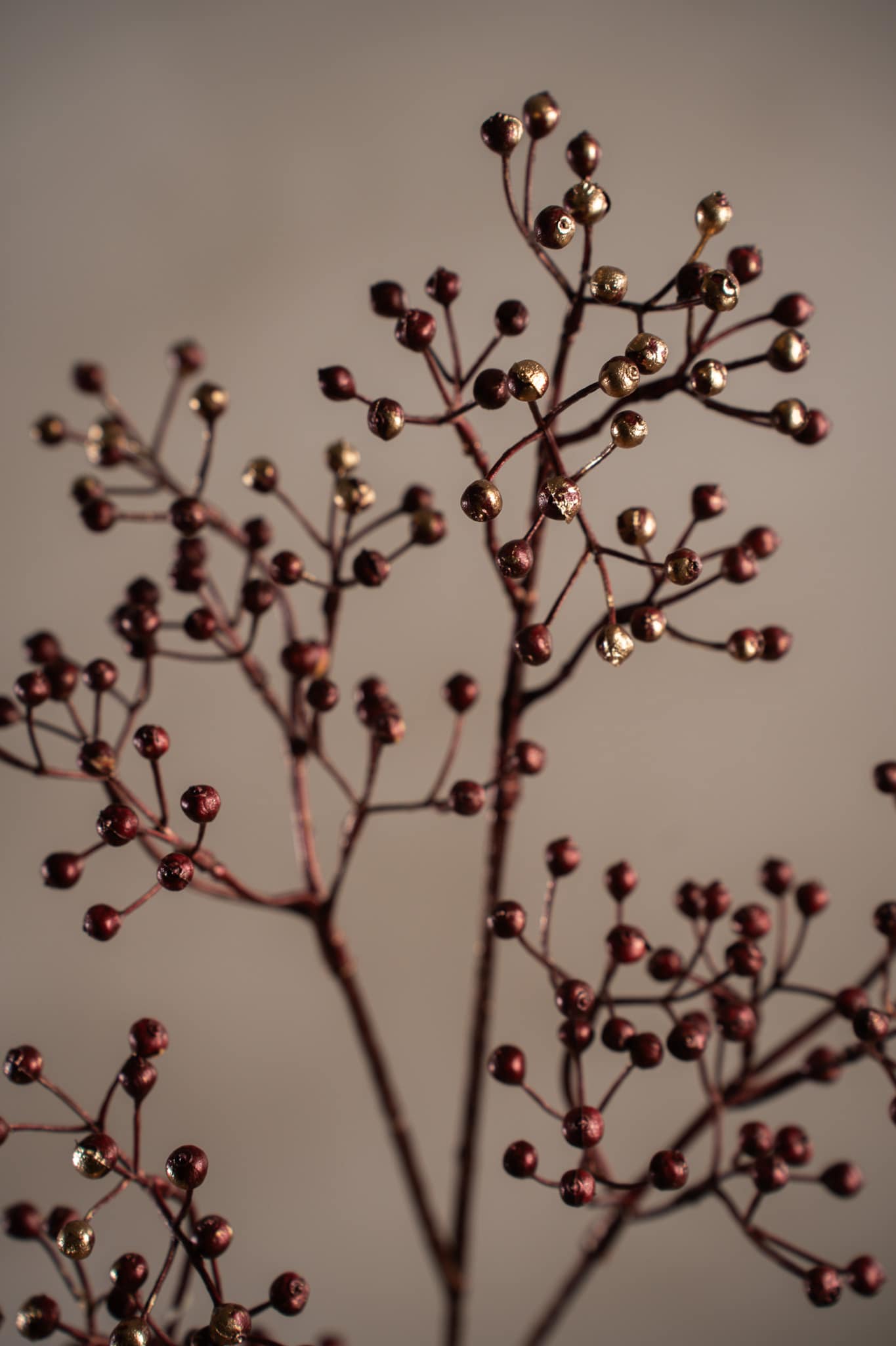 Konstgjord burgundy Bärkvist 80cm