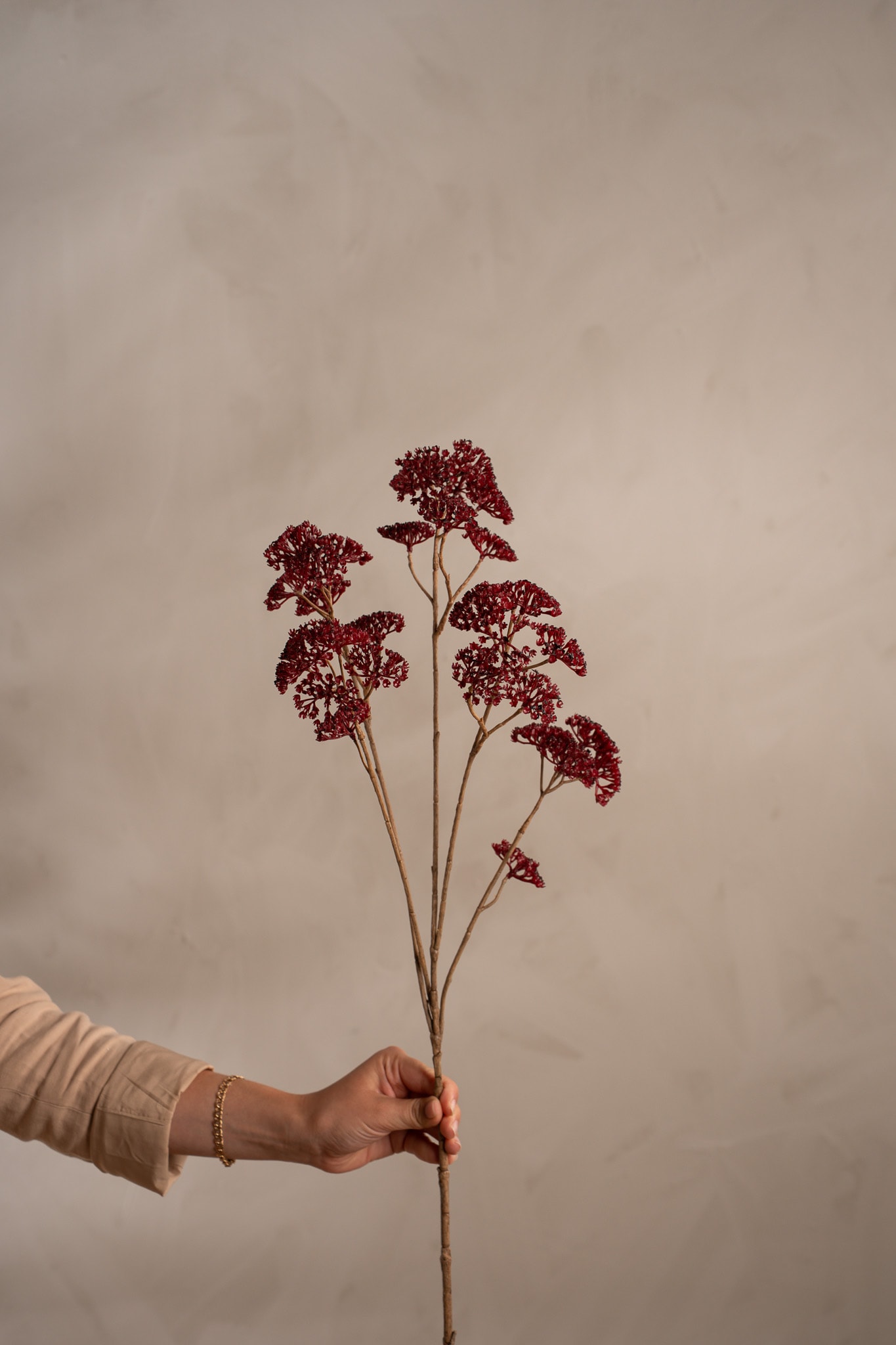 Konstgjord burgundy Röllika 90cm