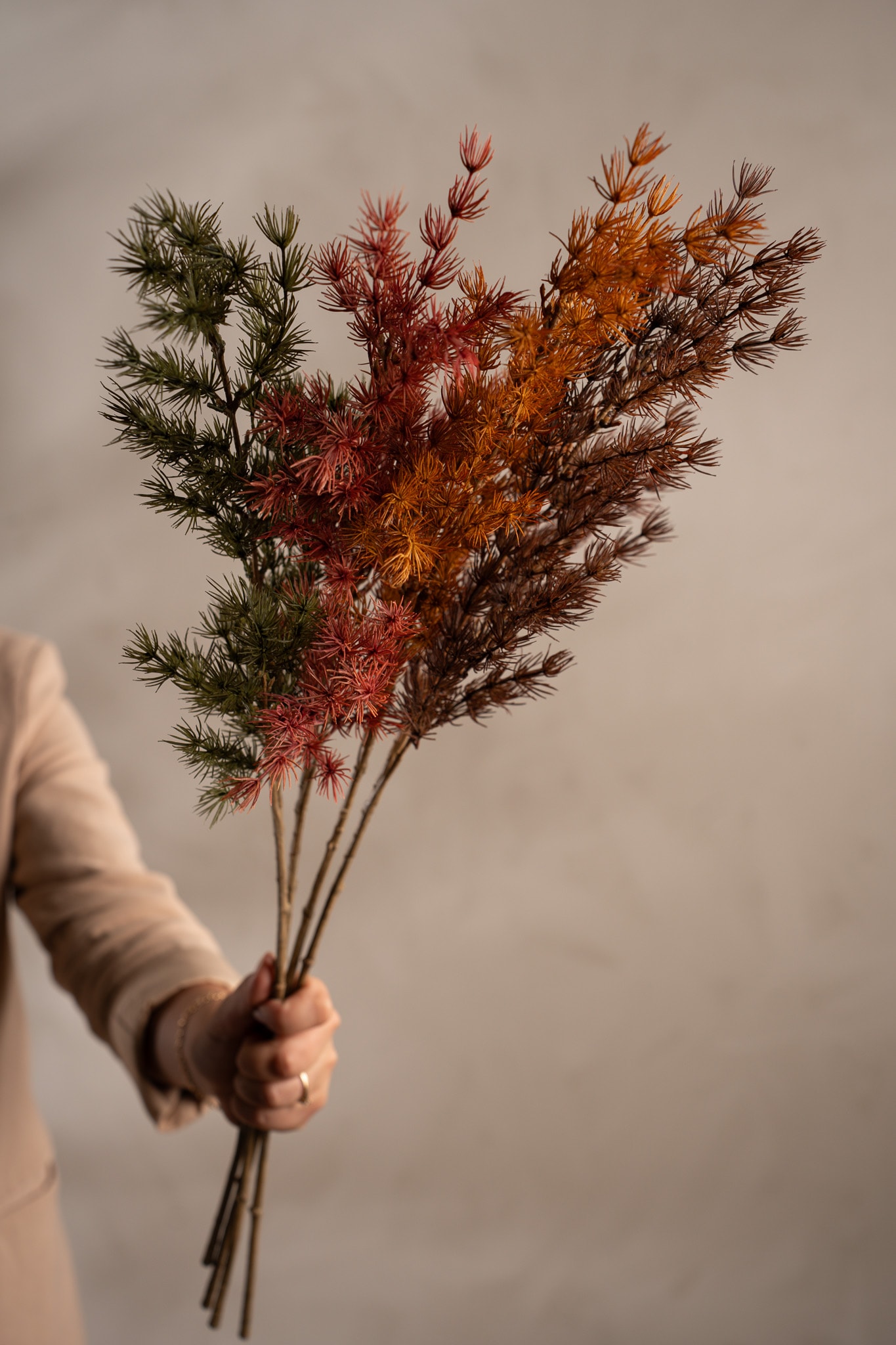 Konstgjord orange Asparagus 75cm