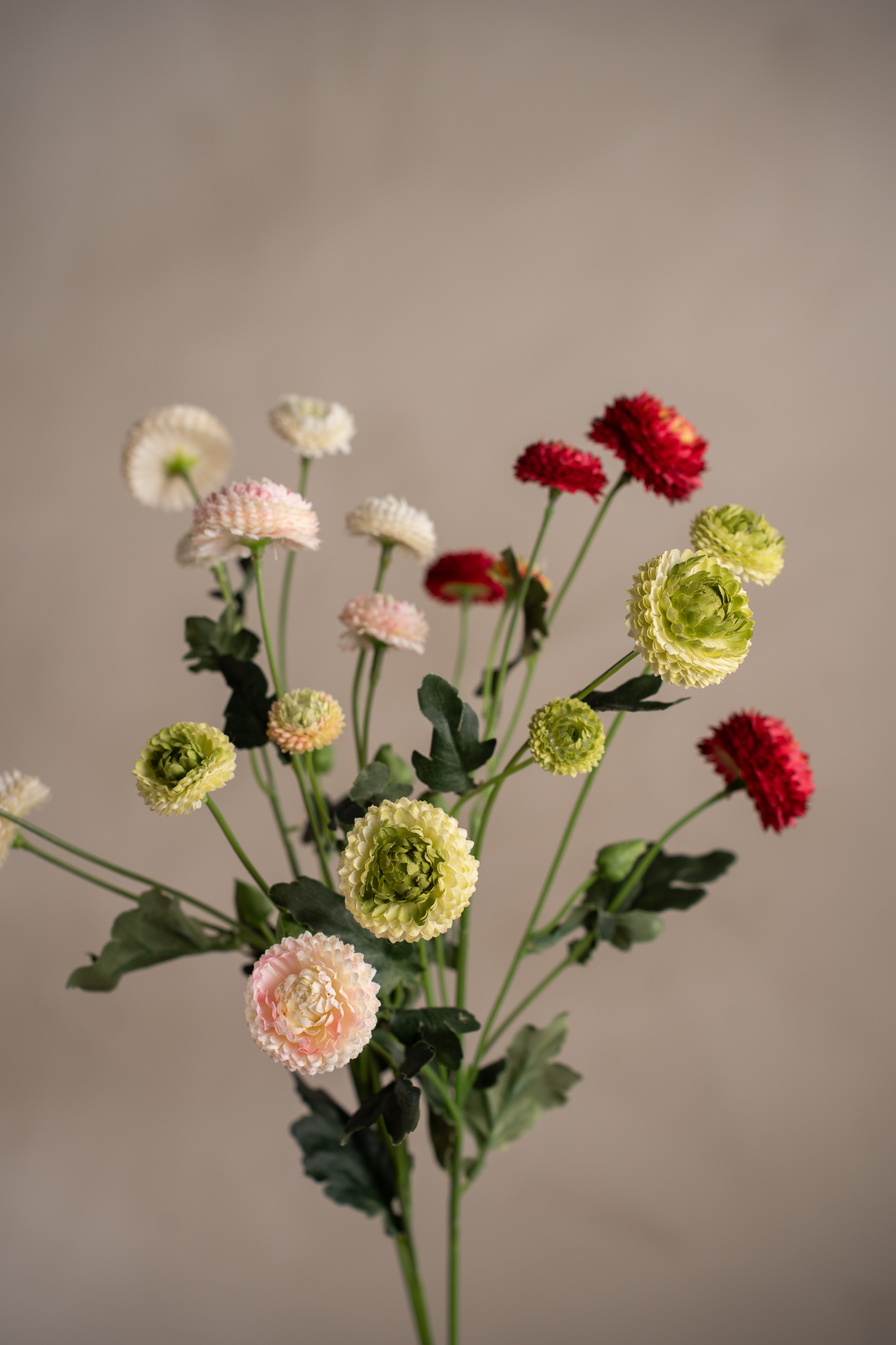 Konstgjord burgundy Chrysanthemum 60cm