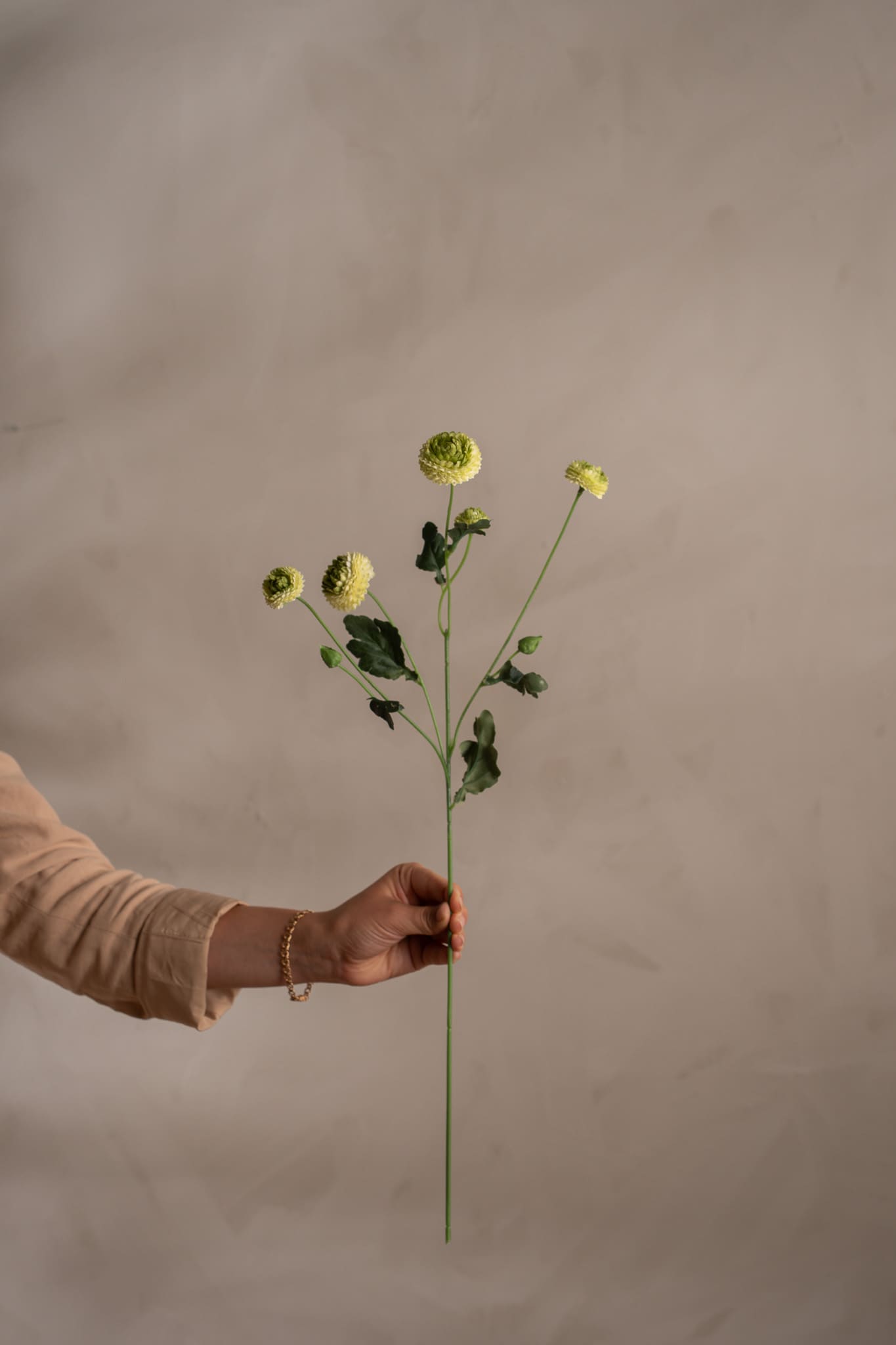 Konstgjord grön Chrysanthemum 60cm