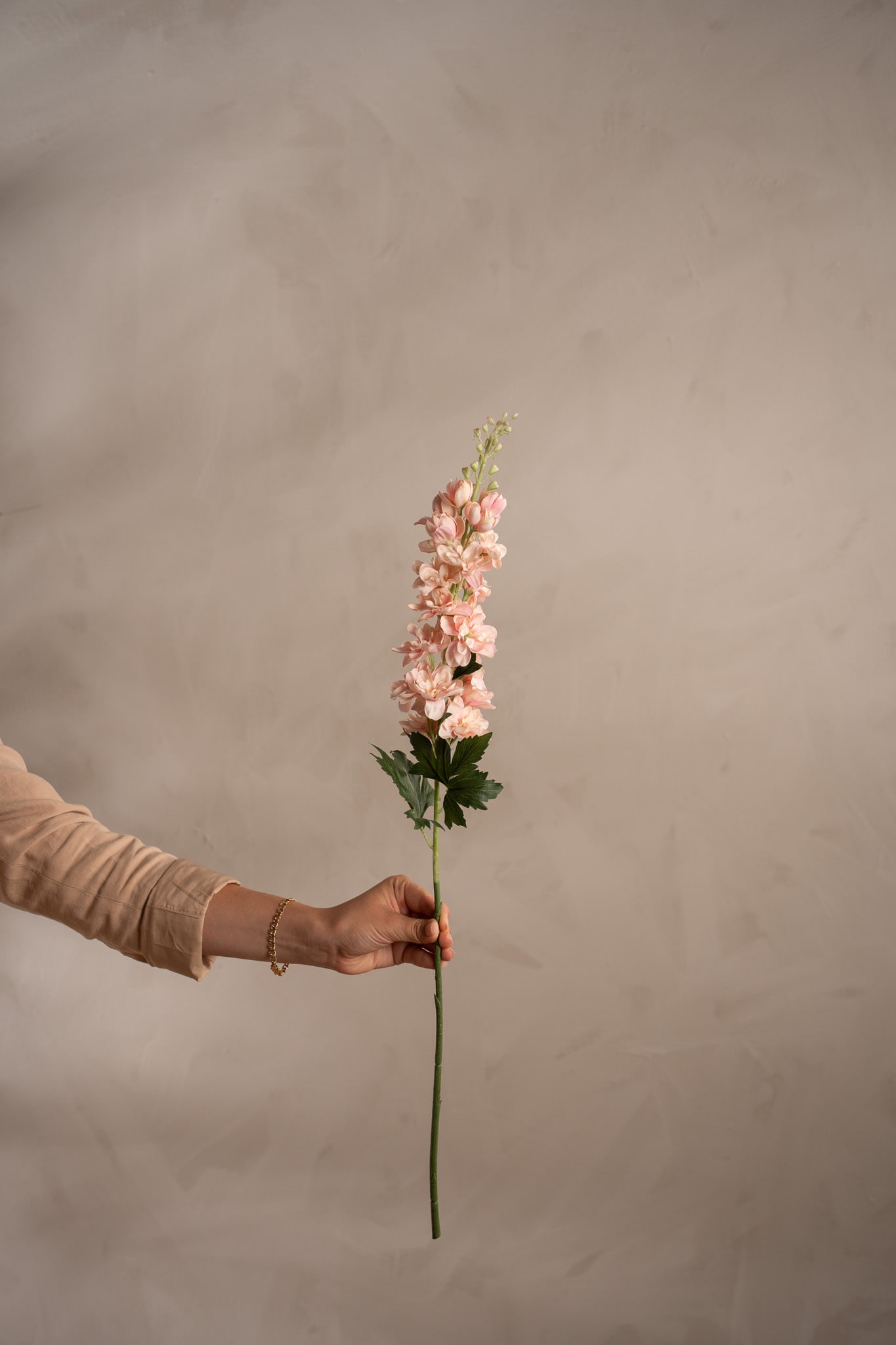 Konstgjord rosa Delphinium 75cm
