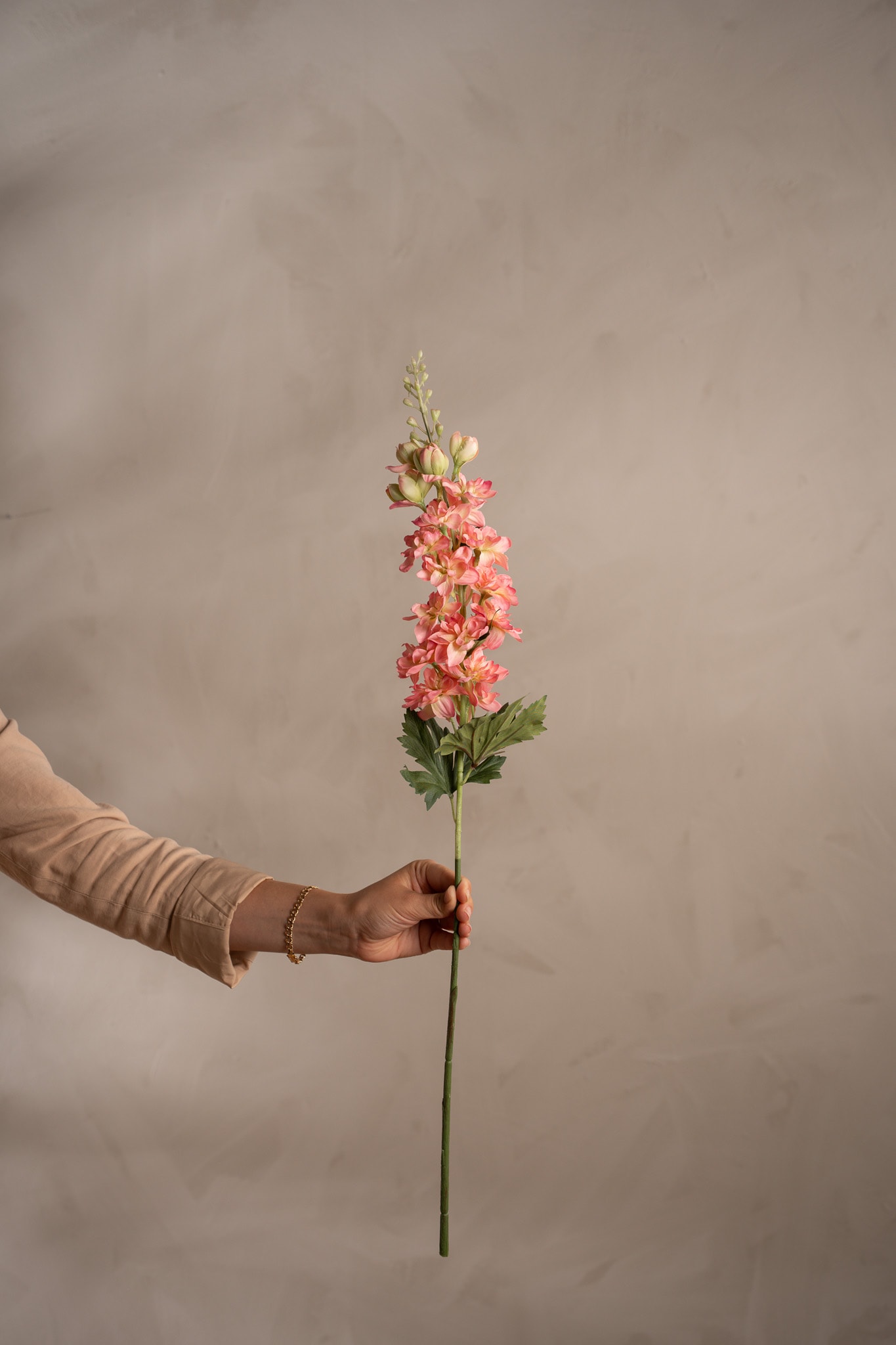 Konstgjord rosa Delphinium 75cm