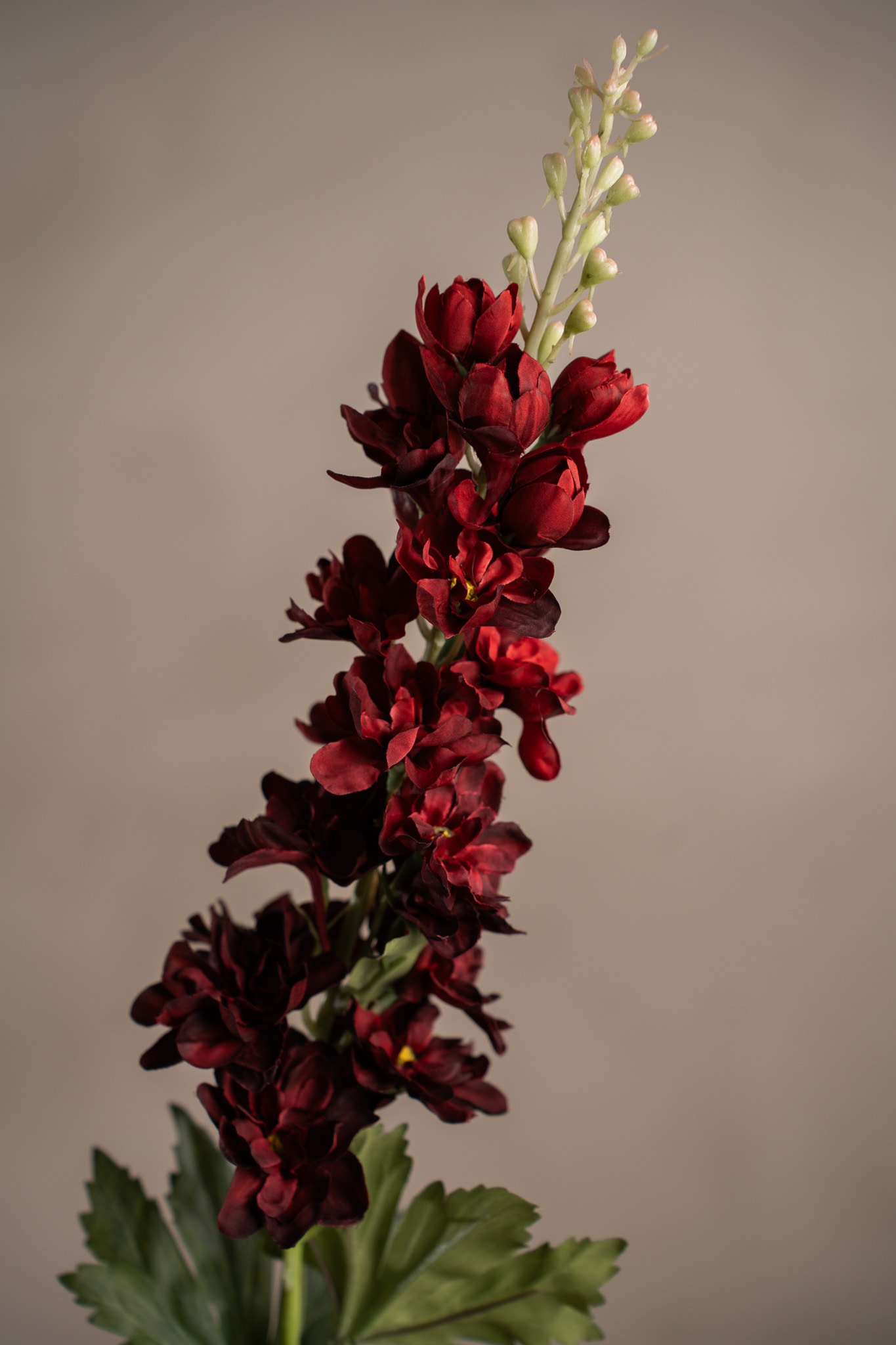 Konstgjord burgundy Delphinium 75cm