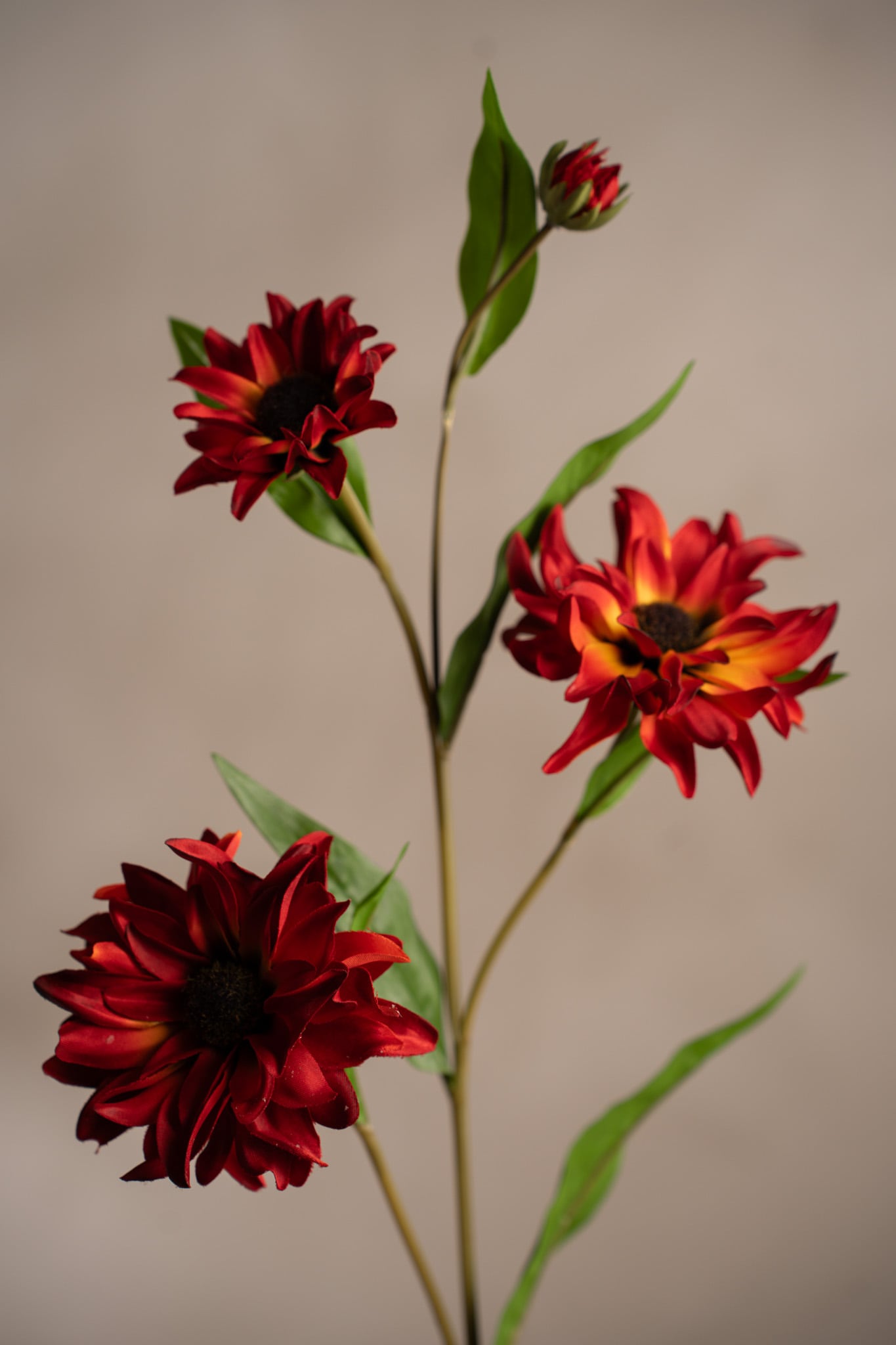 Konstgjord röd Rudbeckia 80cm