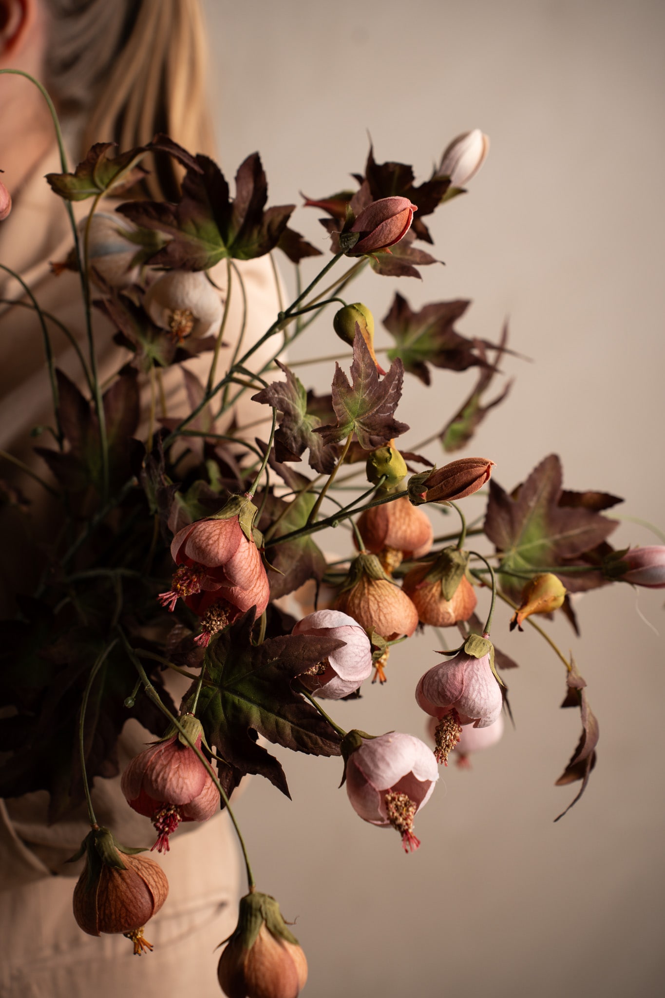 Konstgjord rosa Blomsterlönn 83cm
