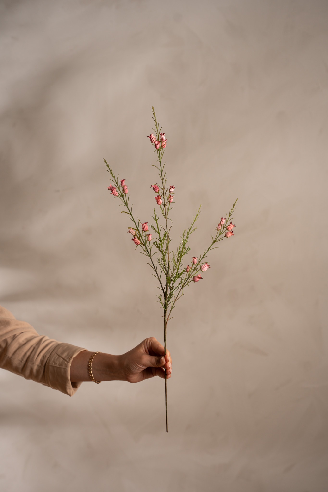 Konstgjord rosa Calluna 63cm