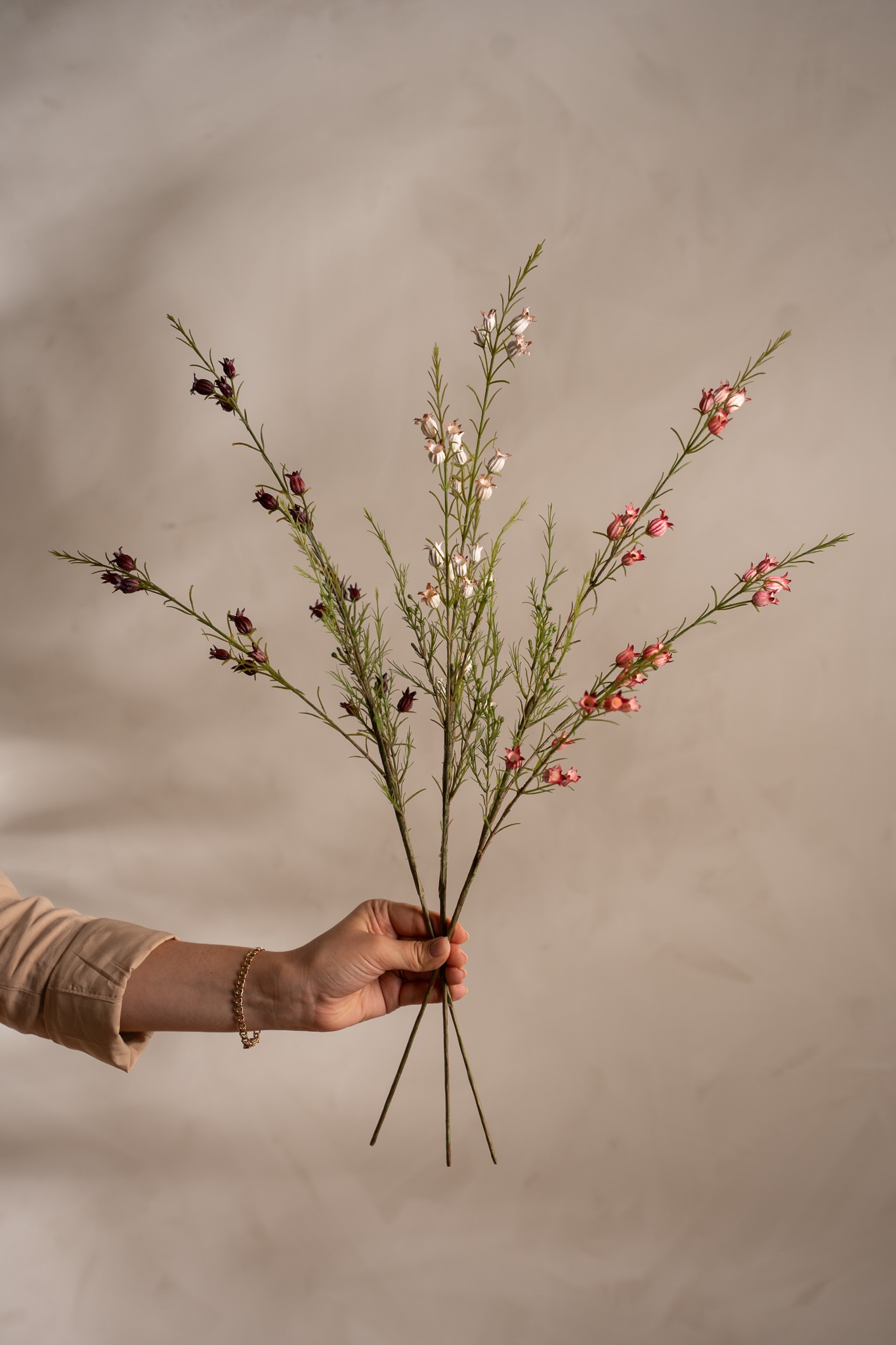 Konstgjord rosa Calluna 63cm