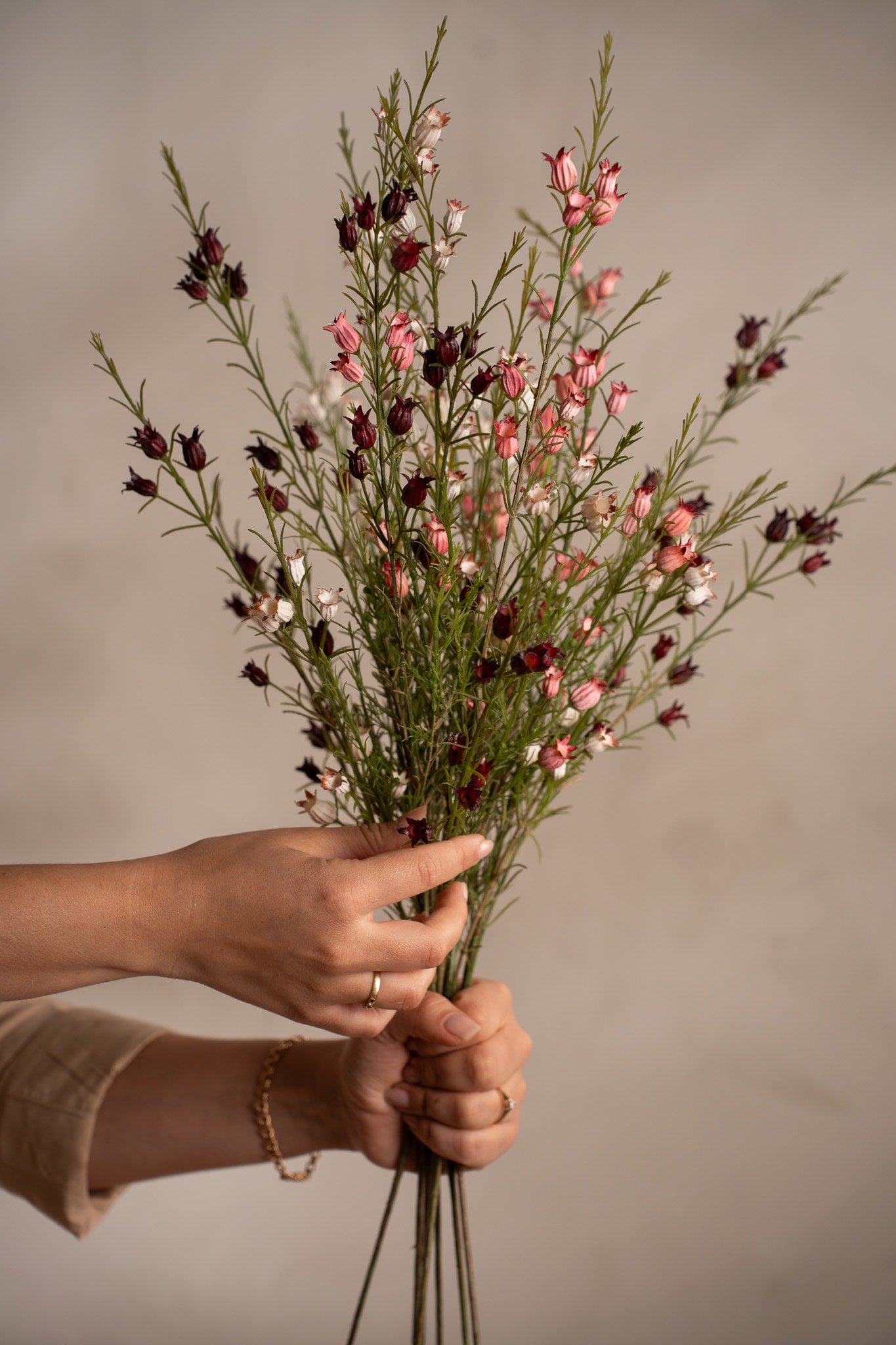 Konstgjord rosa Calluna 63cm