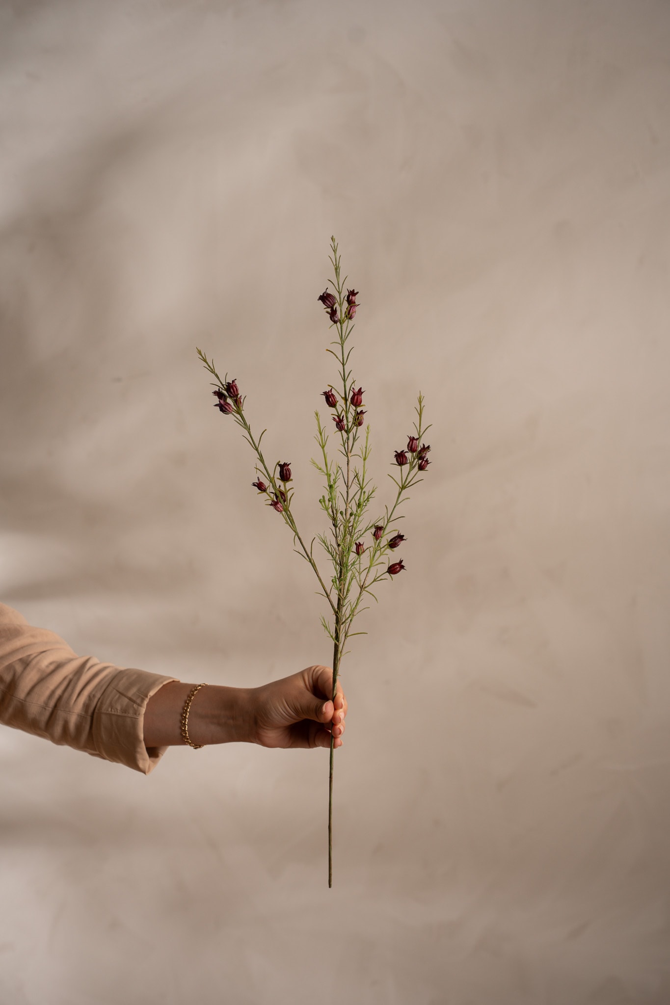 Konstgjord burgundy Calluna 63cm