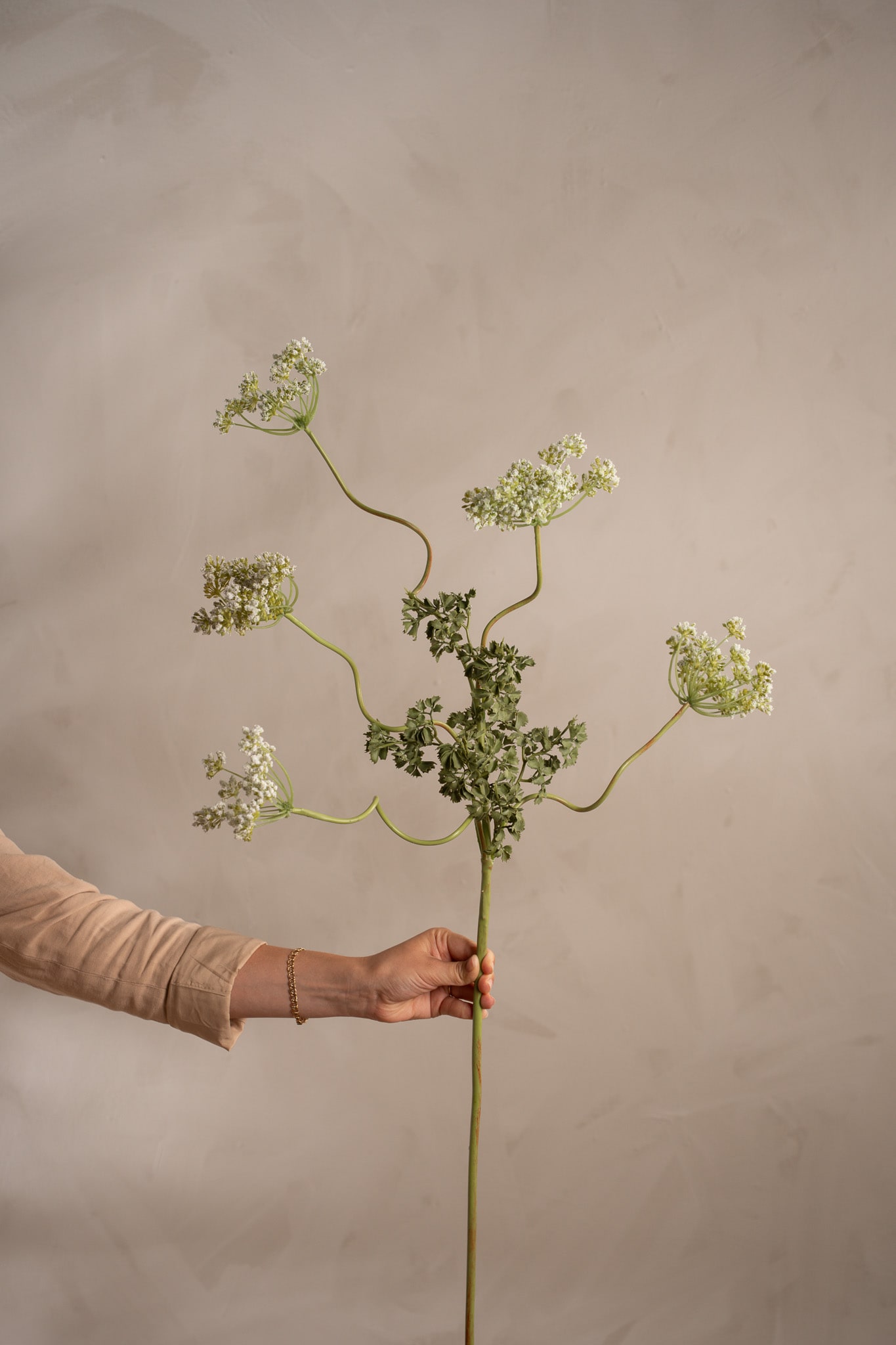 Konstgjord vit Flockblomma 95cm