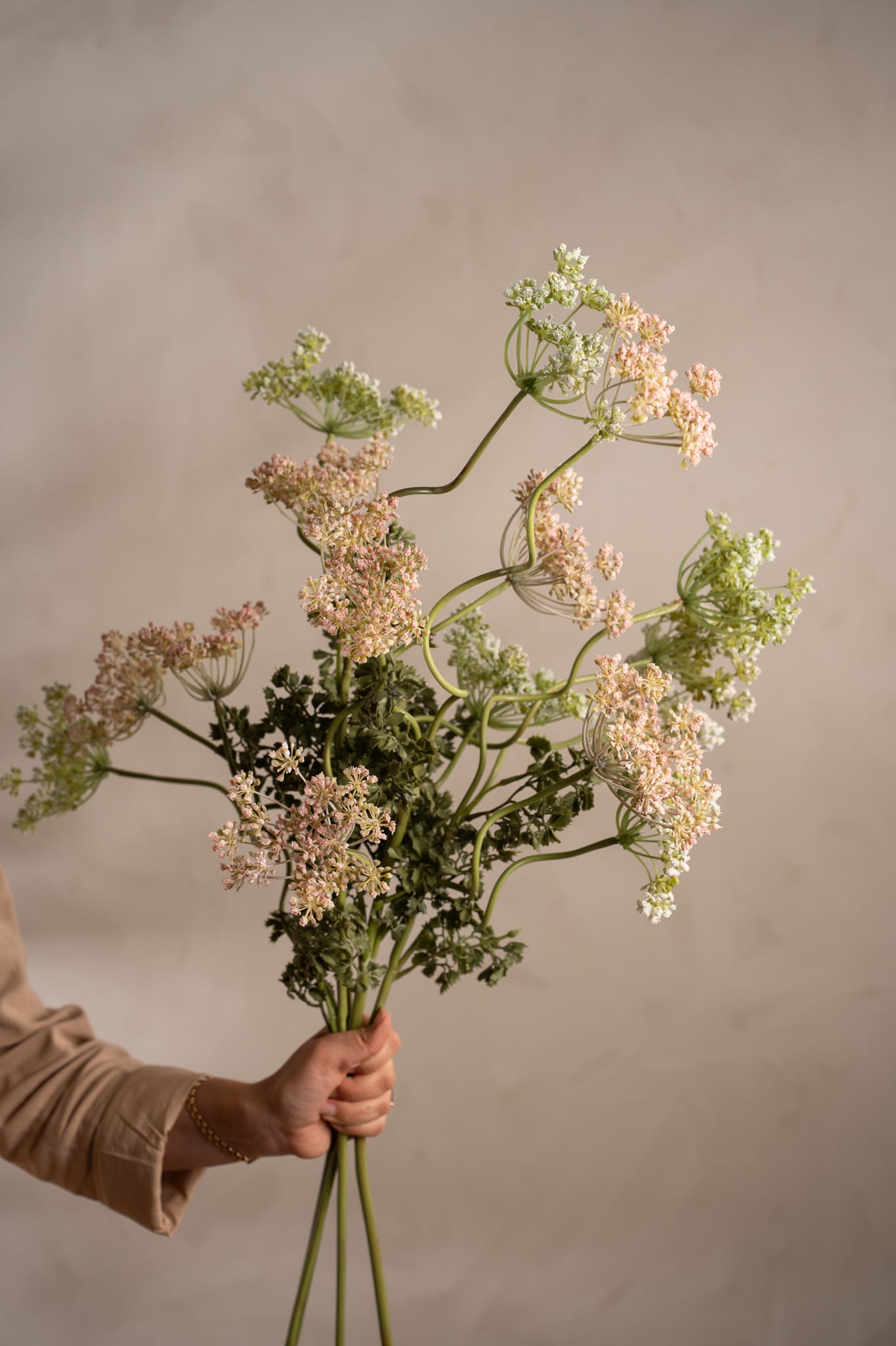 Konstgjord vit Flockblomma 95cm