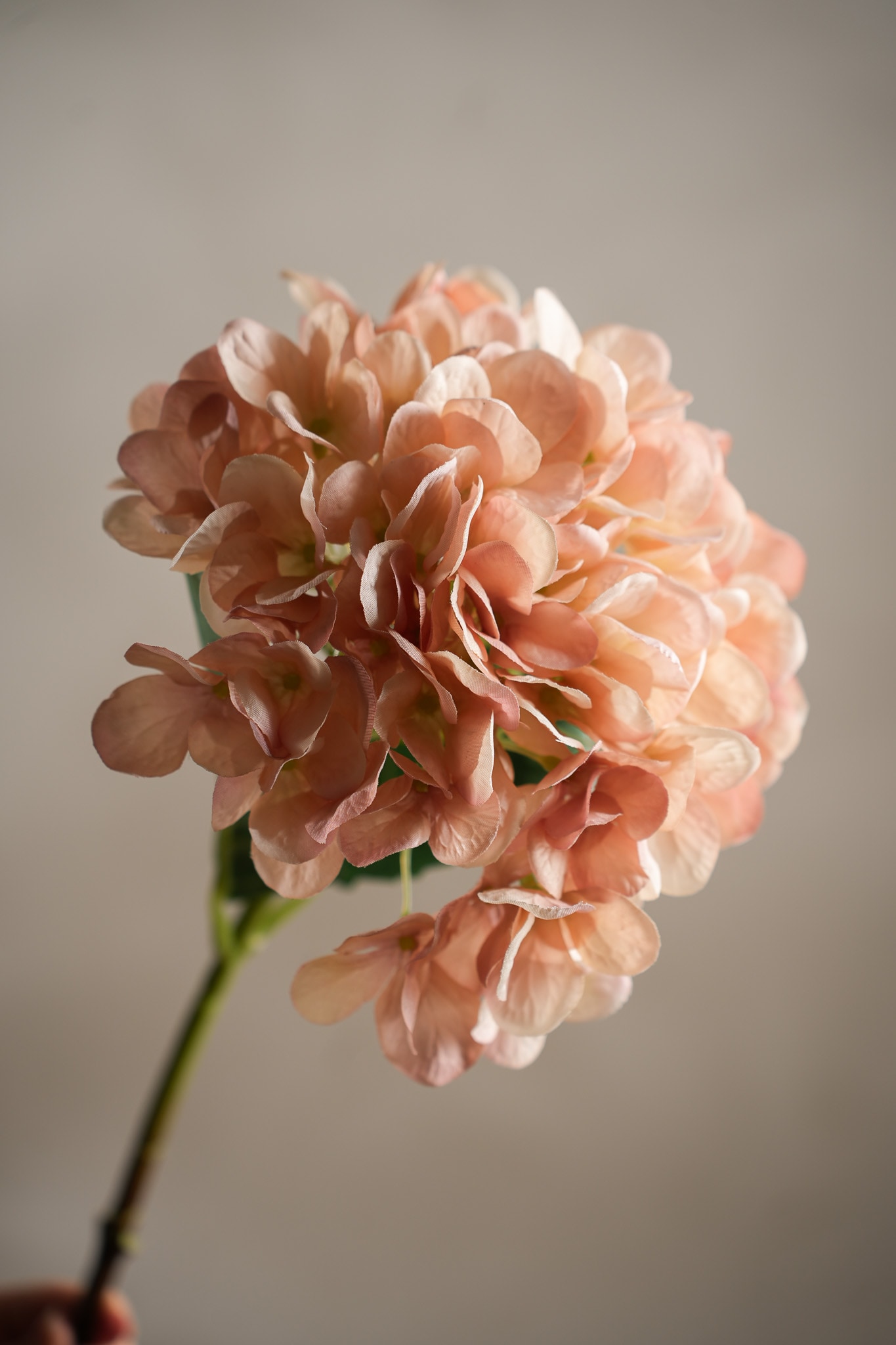 Konstgjord rosa Hortensia 48cm